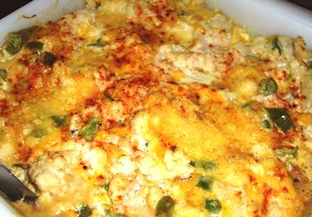 CORNFLAKE CAULIFLOWER CASSEROLE