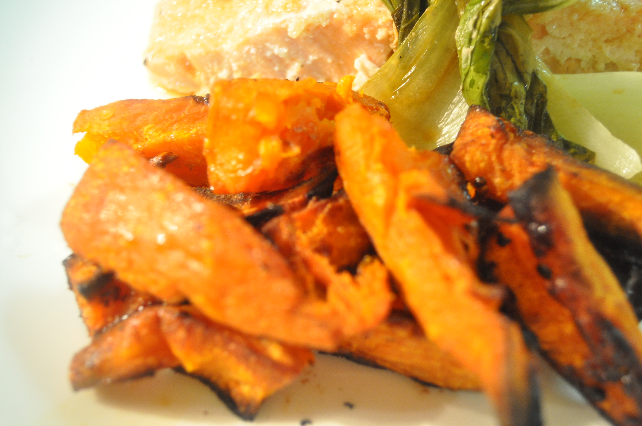 OVEN ROASTED SWEET POTATO WEDGES