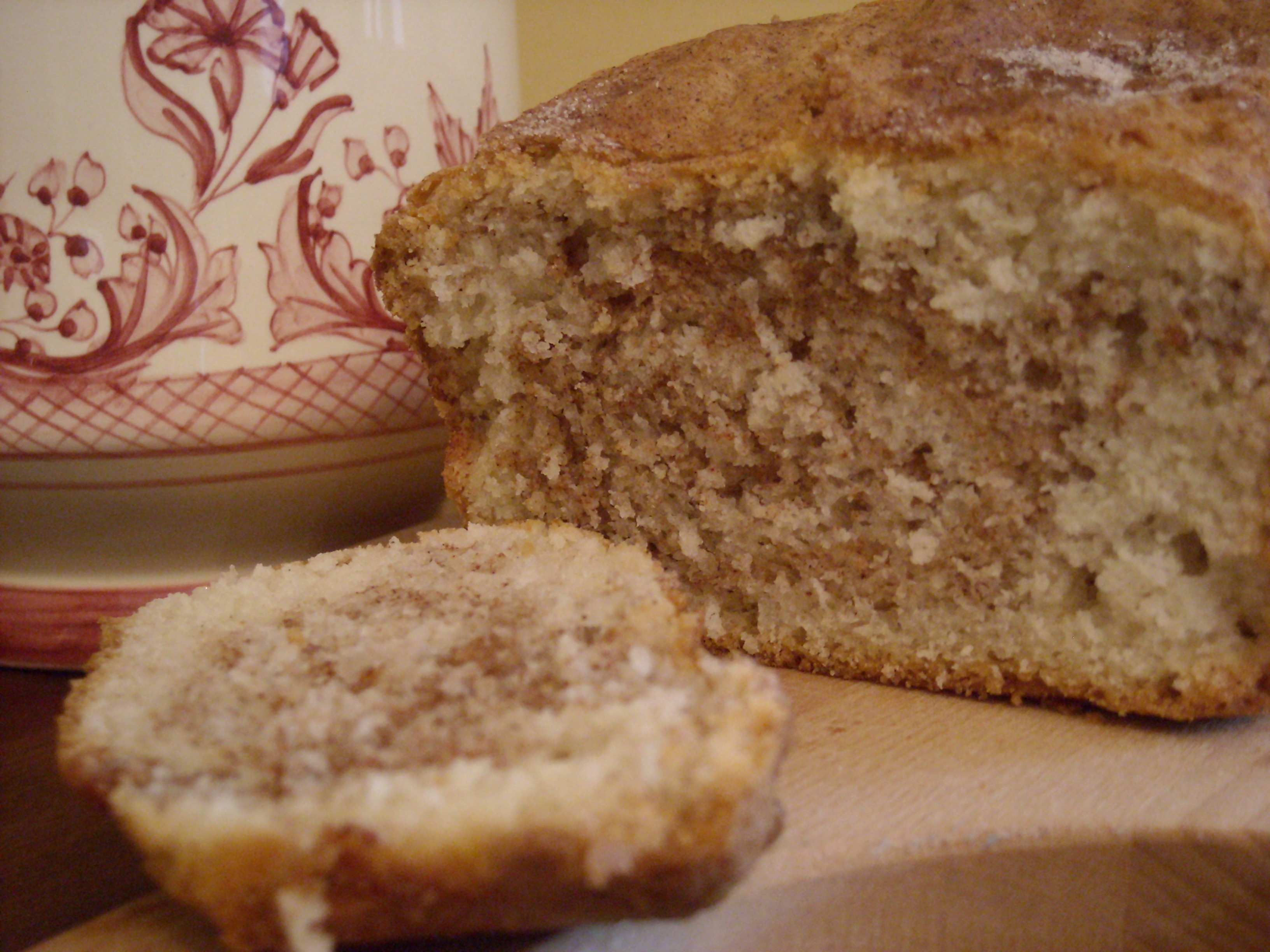 MARBLED CINNAMON SUGAR QUICK BREAD