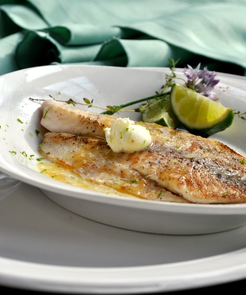 PAN-SEARED TILAPIA WITH CHILE LIME BUTTER