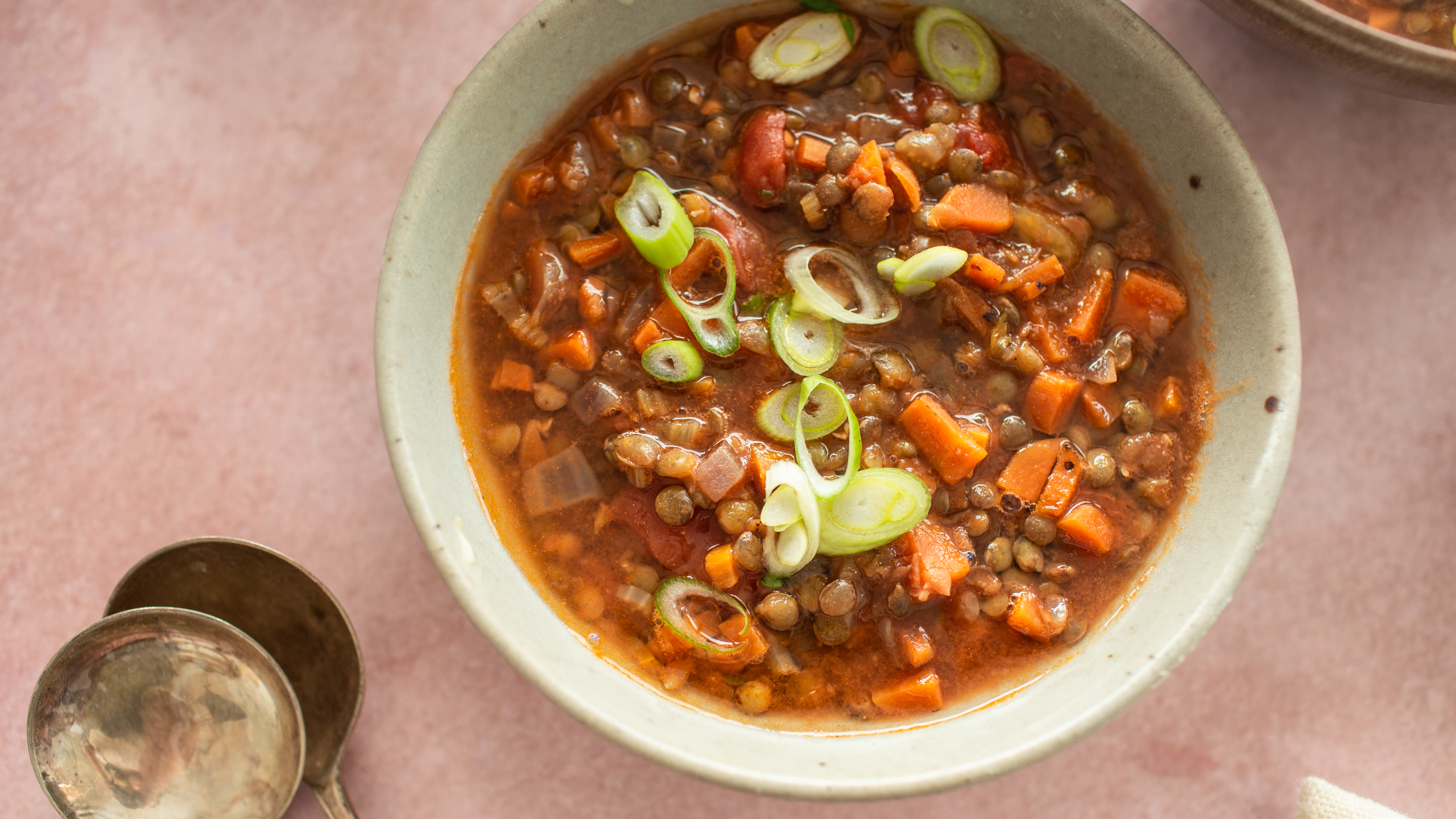 LENTIL-VEGGIE SOUP (CROCK POT)