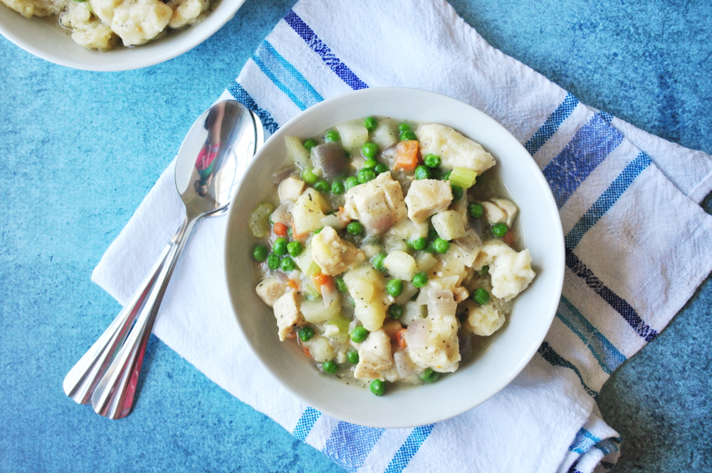 30 MINUTE CHICKEN AND DUMPLINGS