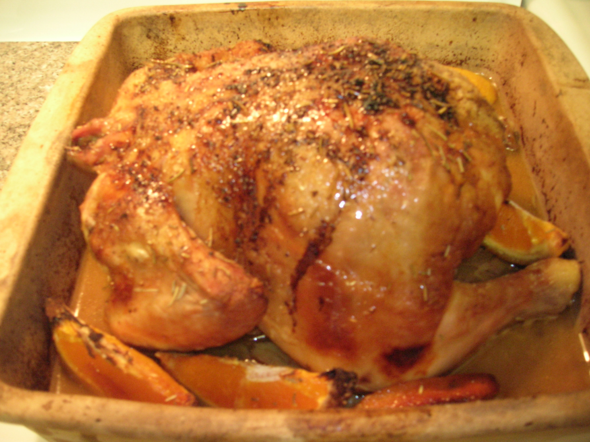 ORANGE ROSEMARY ROASTED CHICKEN