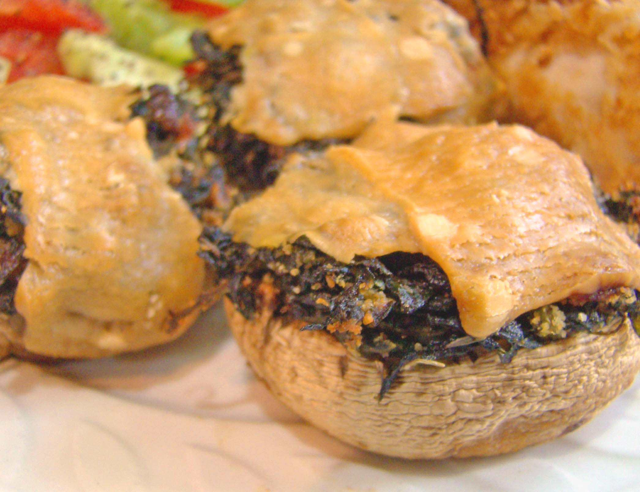 OLIVE OYL'S TREAT FOR POPEYE (SPINACH STUFFED MUSHROOMS)