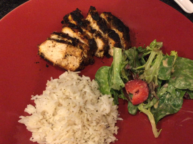 BLACKENED BONELESS CHICKEN BREASTS