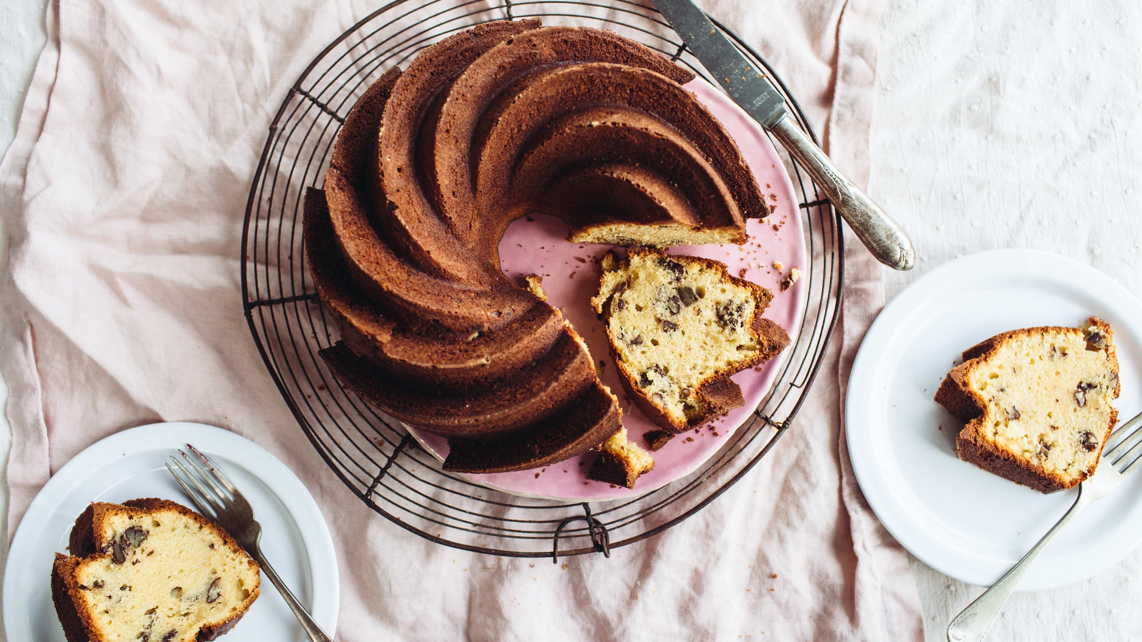 Bourbon Pecan Pound Cake