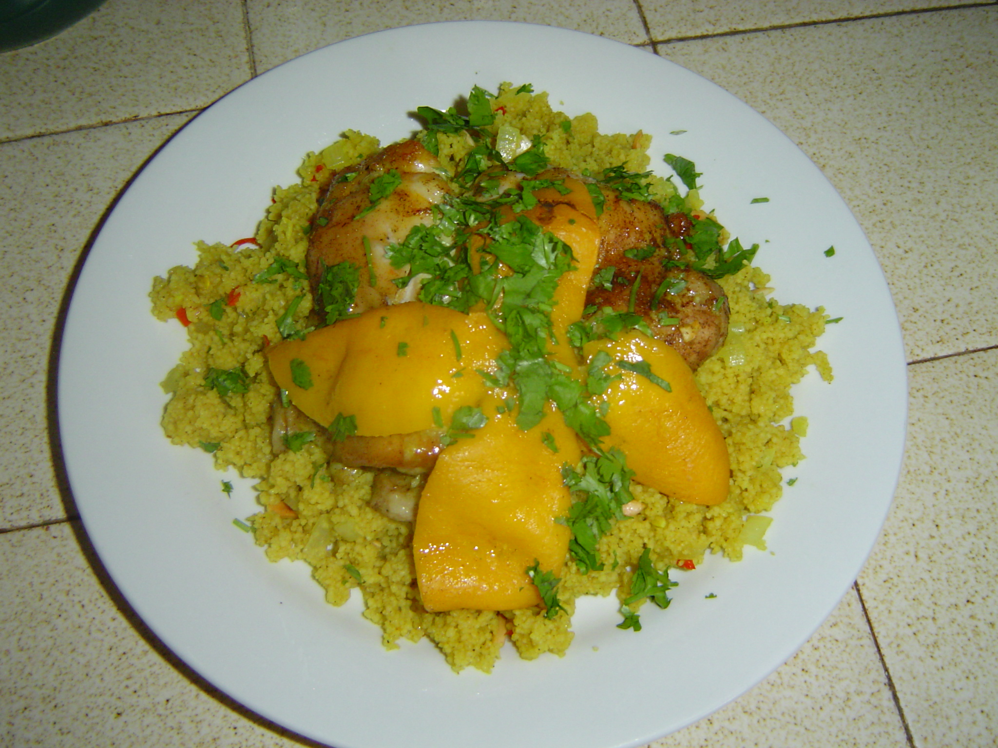 MOROCCAN CHICKEN WITH PRESERVED LEMONS AND COUSCOUS