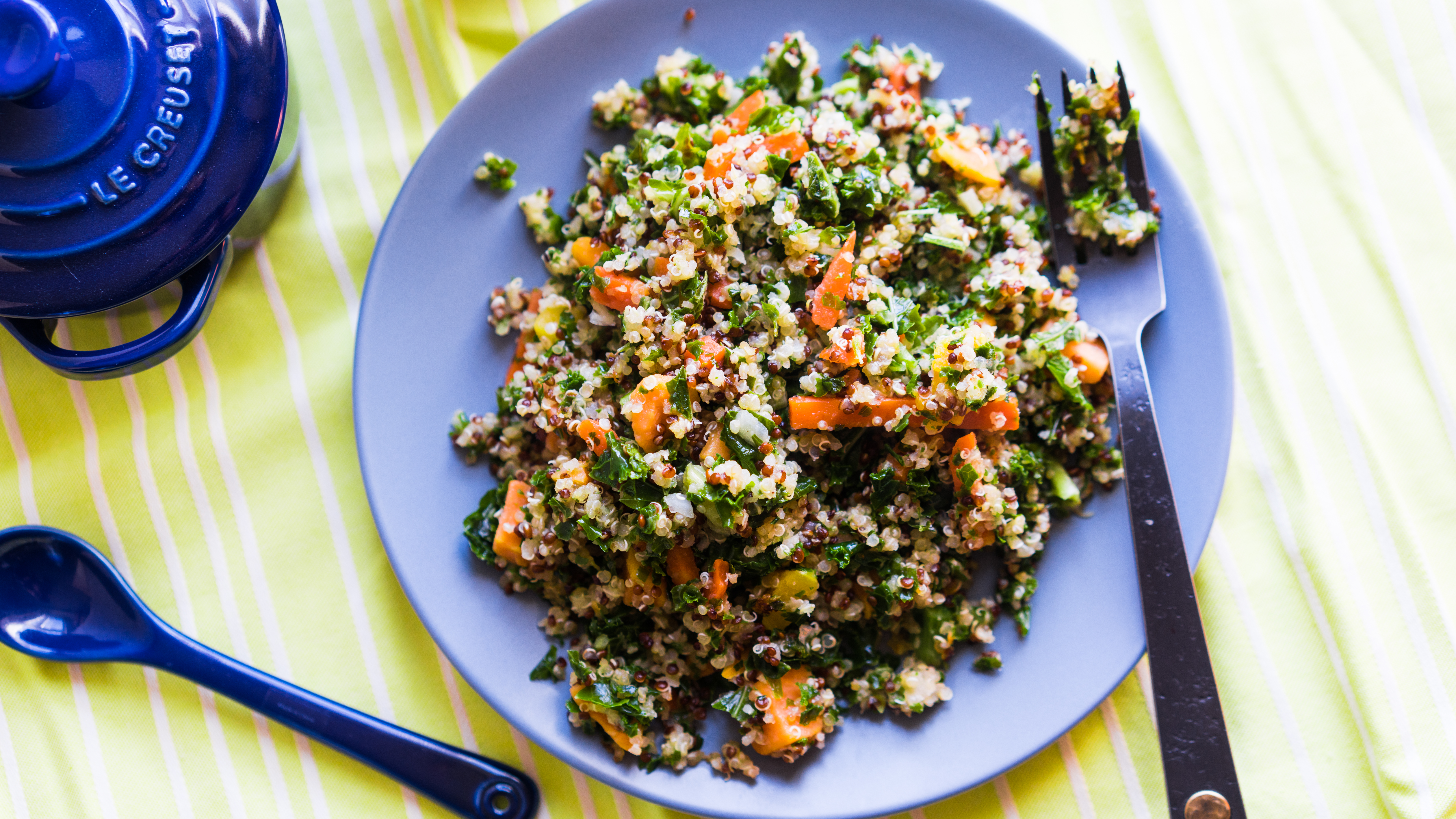 FIVE (OR MORE!) INGREDIENT GARLIC QUINOA