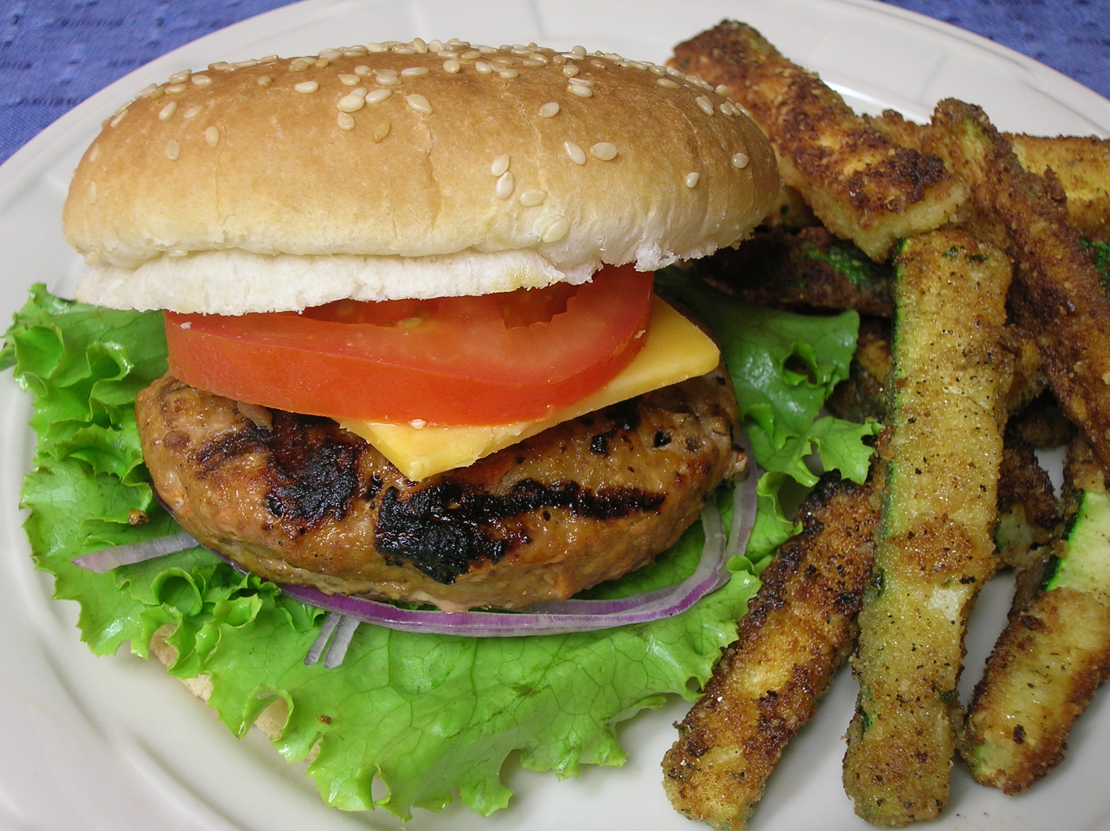 KITTENCAL'S MOIST TURKEY BURGERS FOR THE GRILL (LOW FAT)