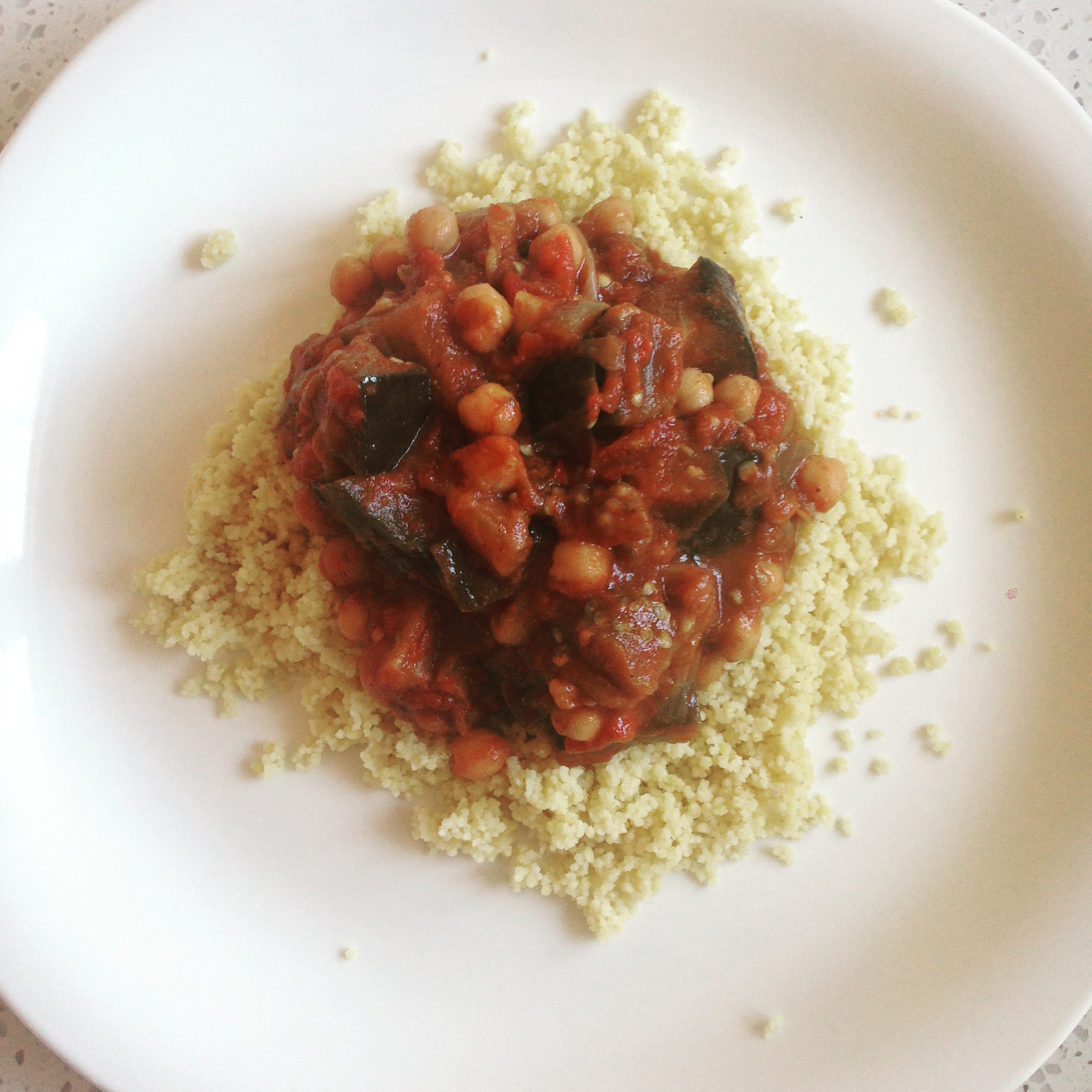 ★ Healty MOROCCAN CHICKPEA AND EGGPLANT (AUBERGINE) STEW