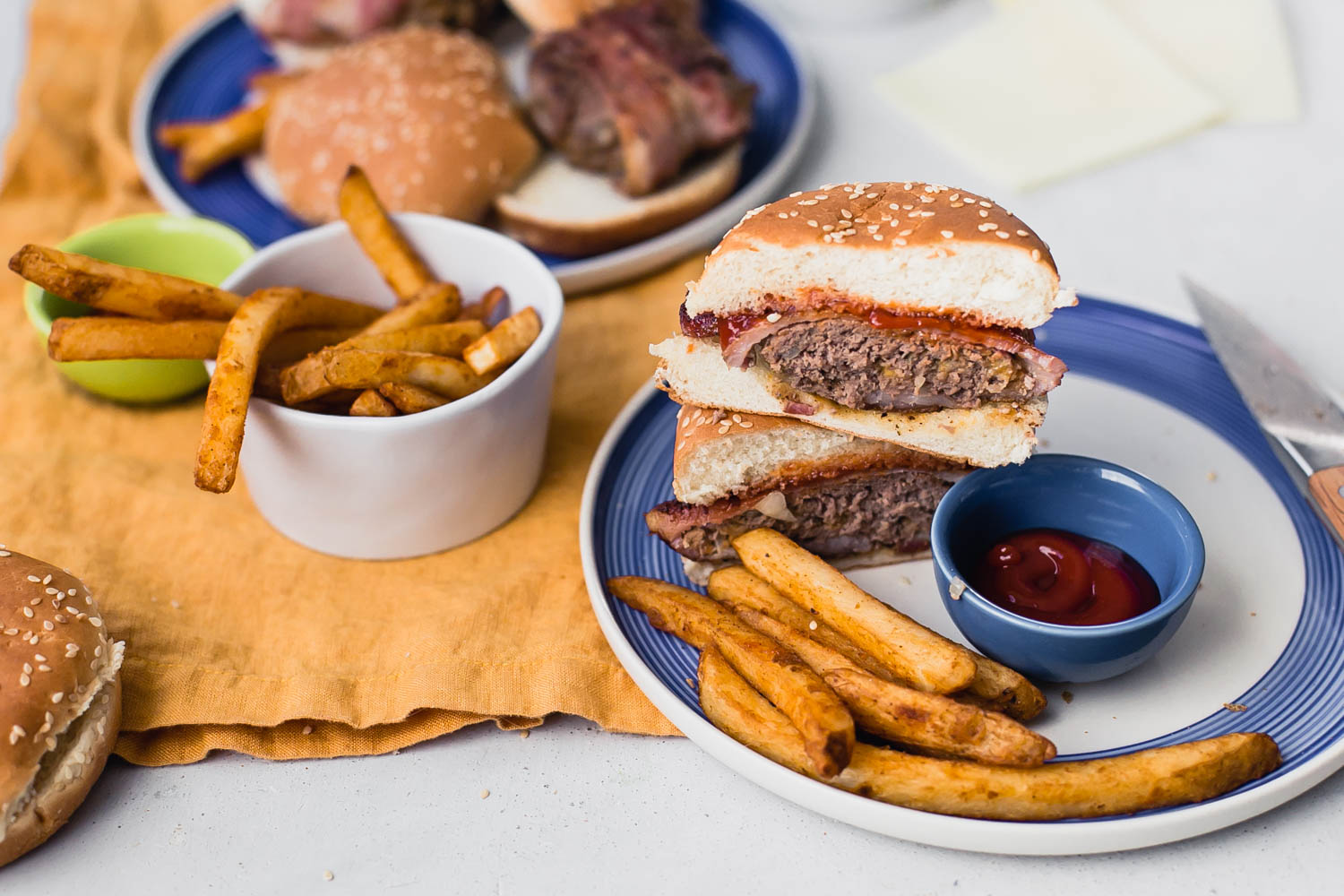 CHEDDAR BACON WRAPPED HAMBURGERS