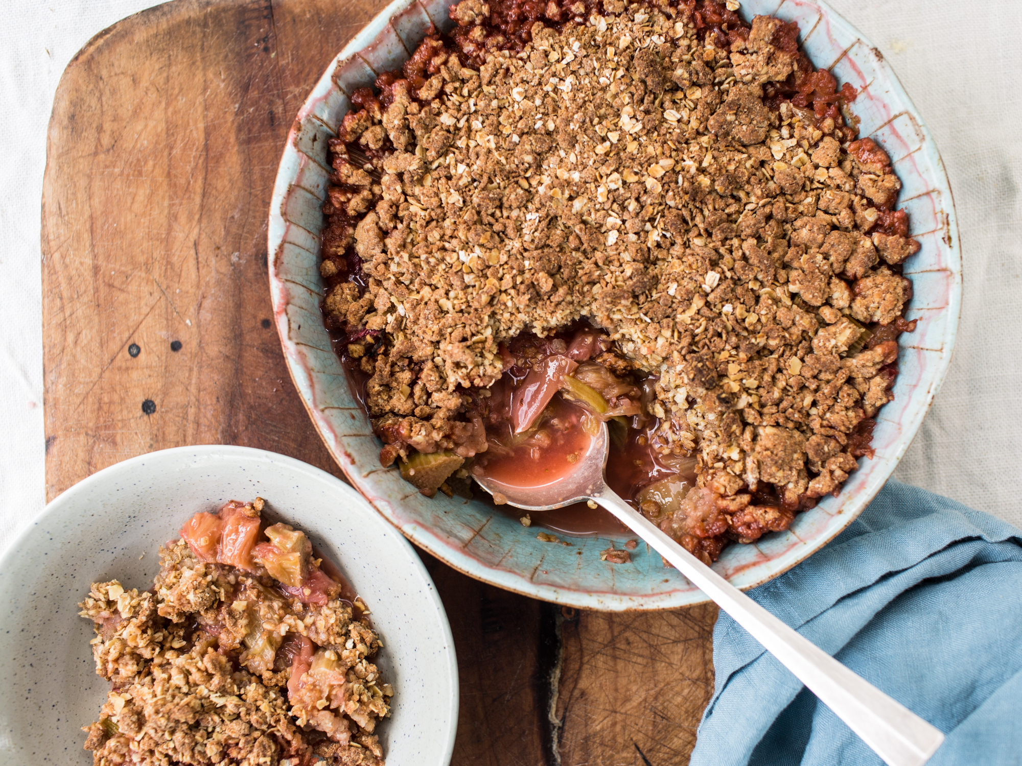 STRAWBERRY RHUBARB CRISP