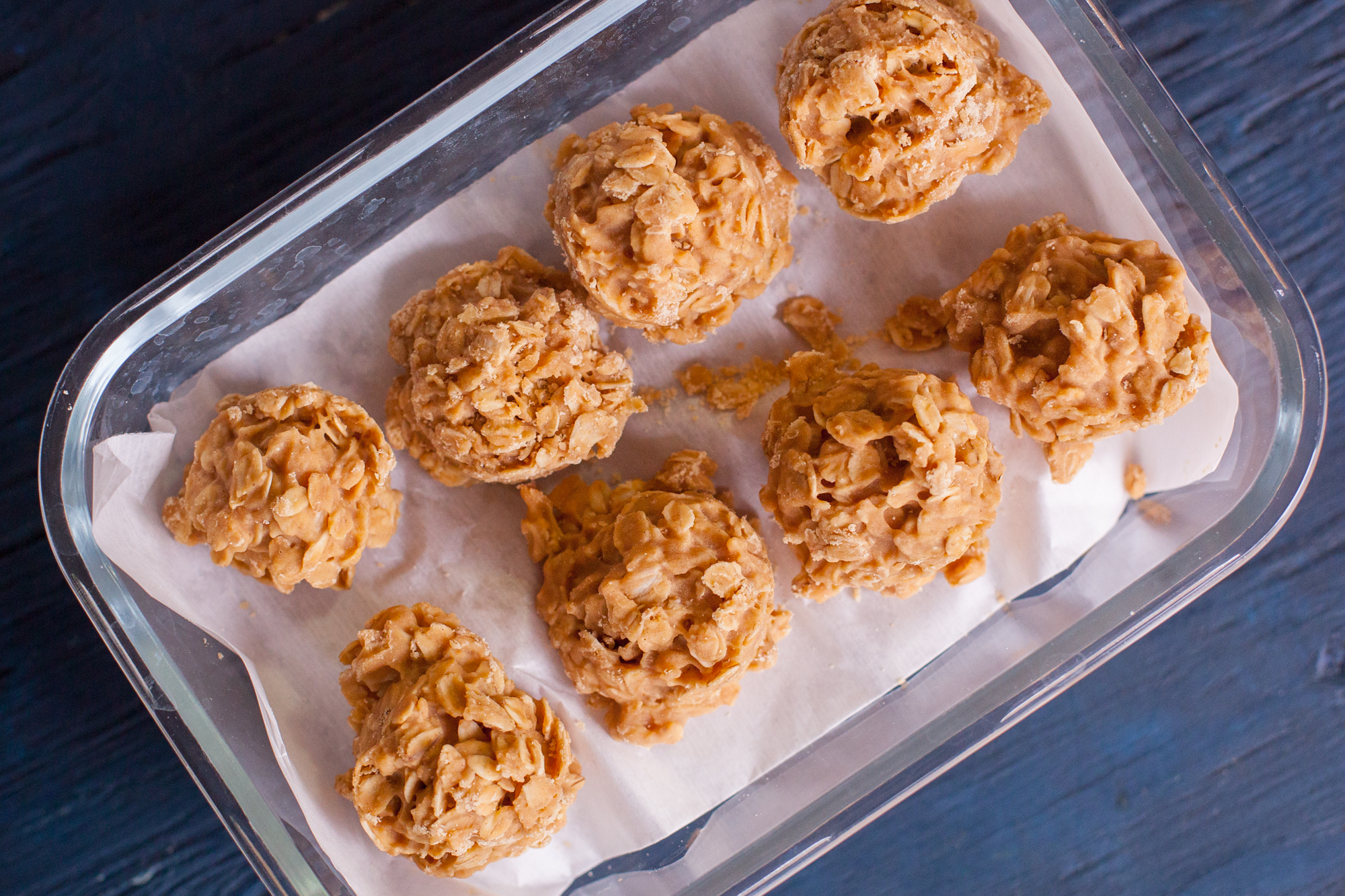 PEANUT BUTTER NO BAKE COOKIES