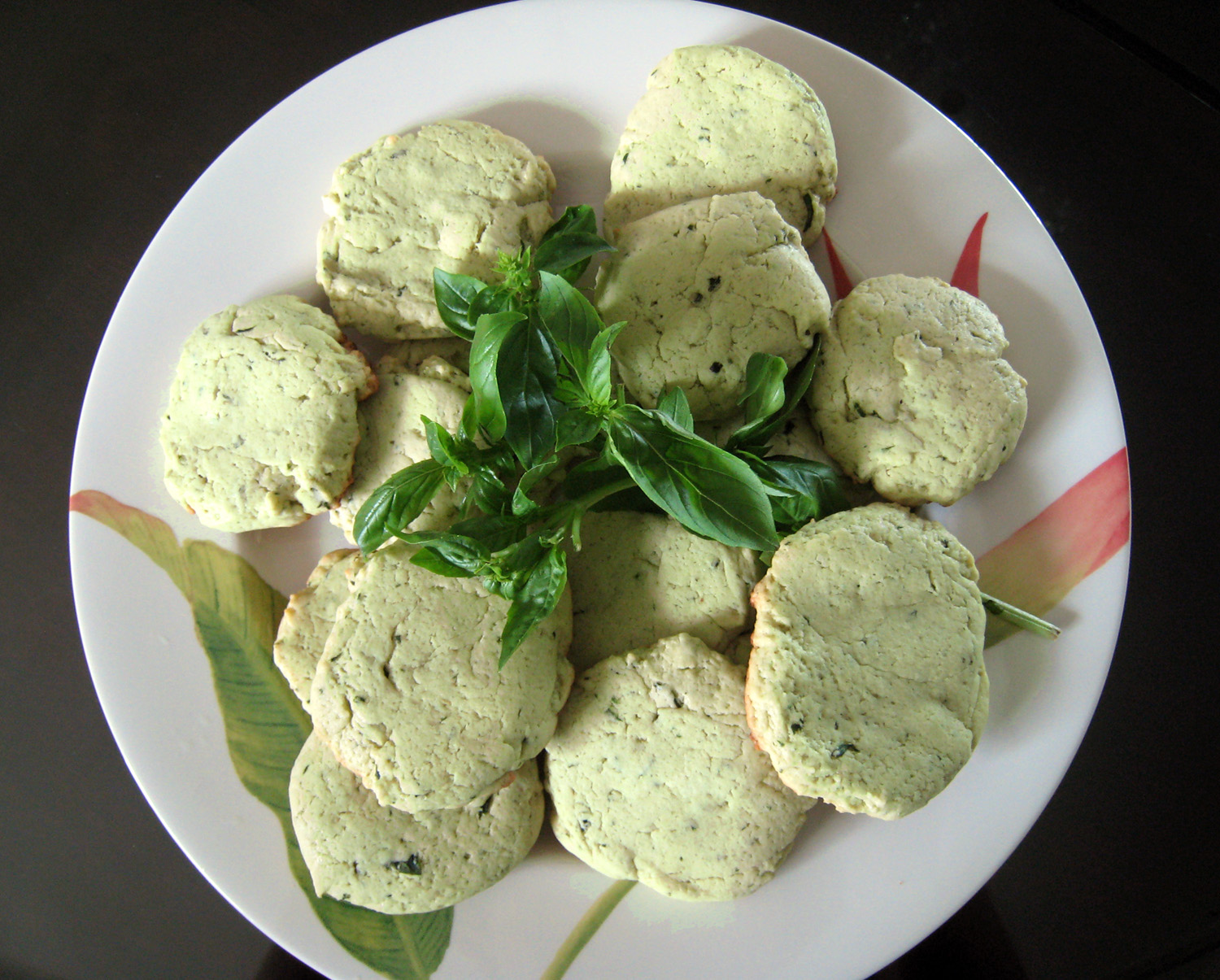 Lemon Basil Cookies With Pistachios