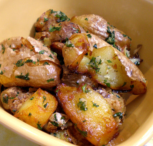 SMASHED FINGERLING POTATOES