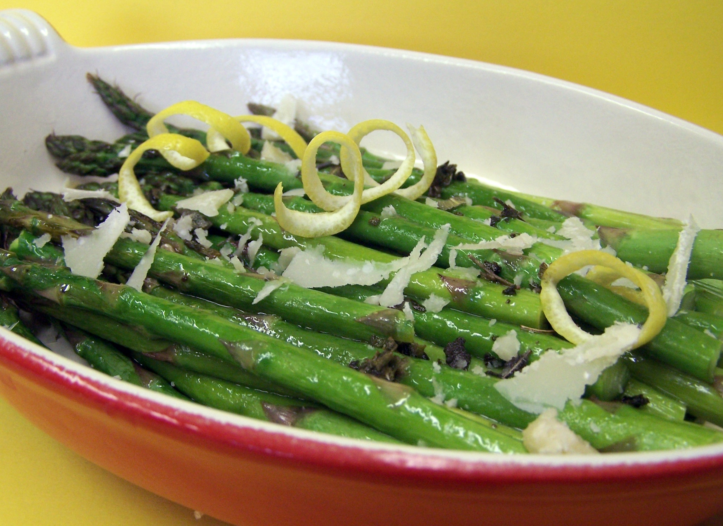 ROASTED ASPARAGUS WITH SAGE AND LEMON BUTTER