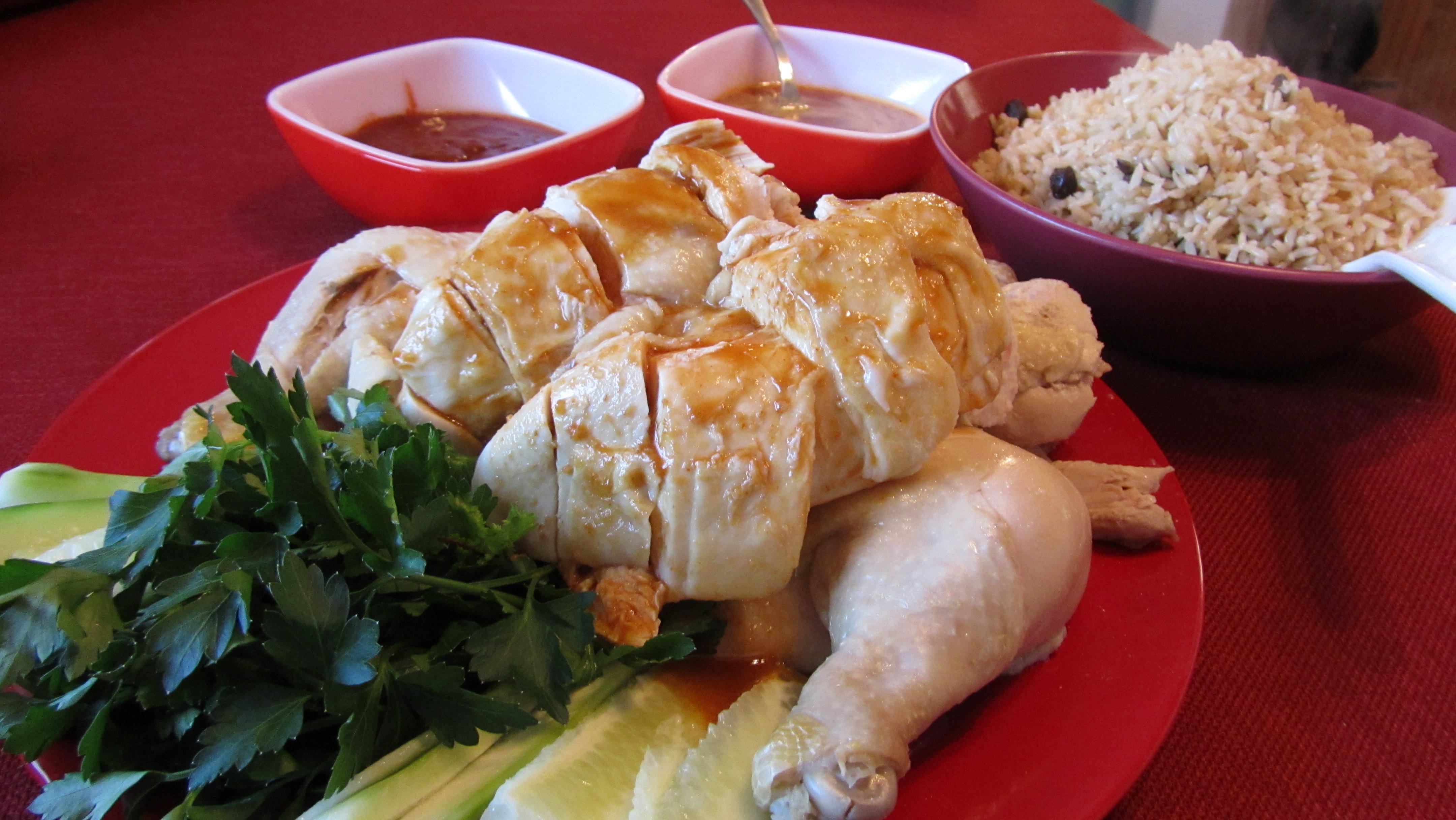 HAINANESE CHICKEN RICE