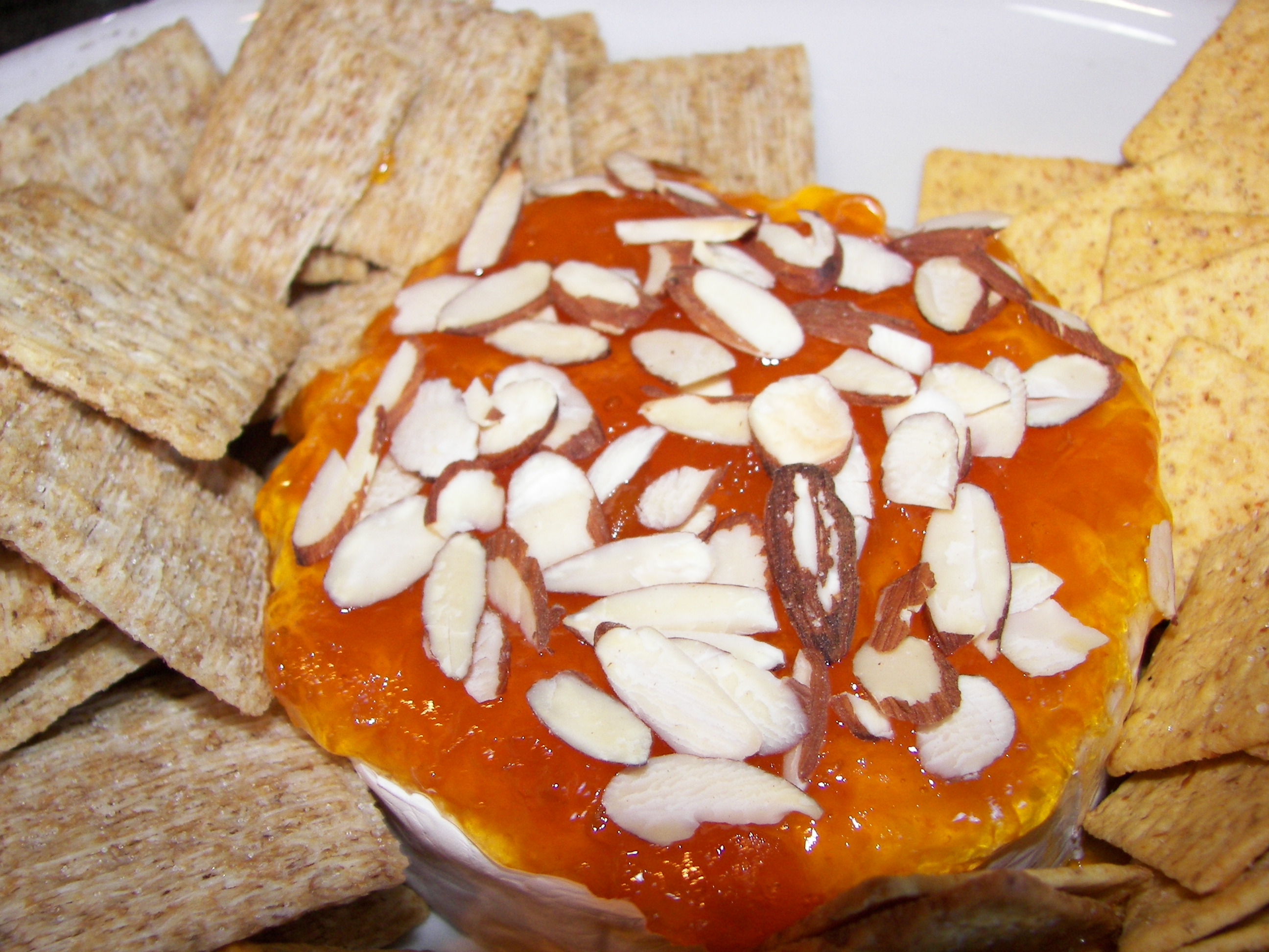 BAKED APRICOT BRIE