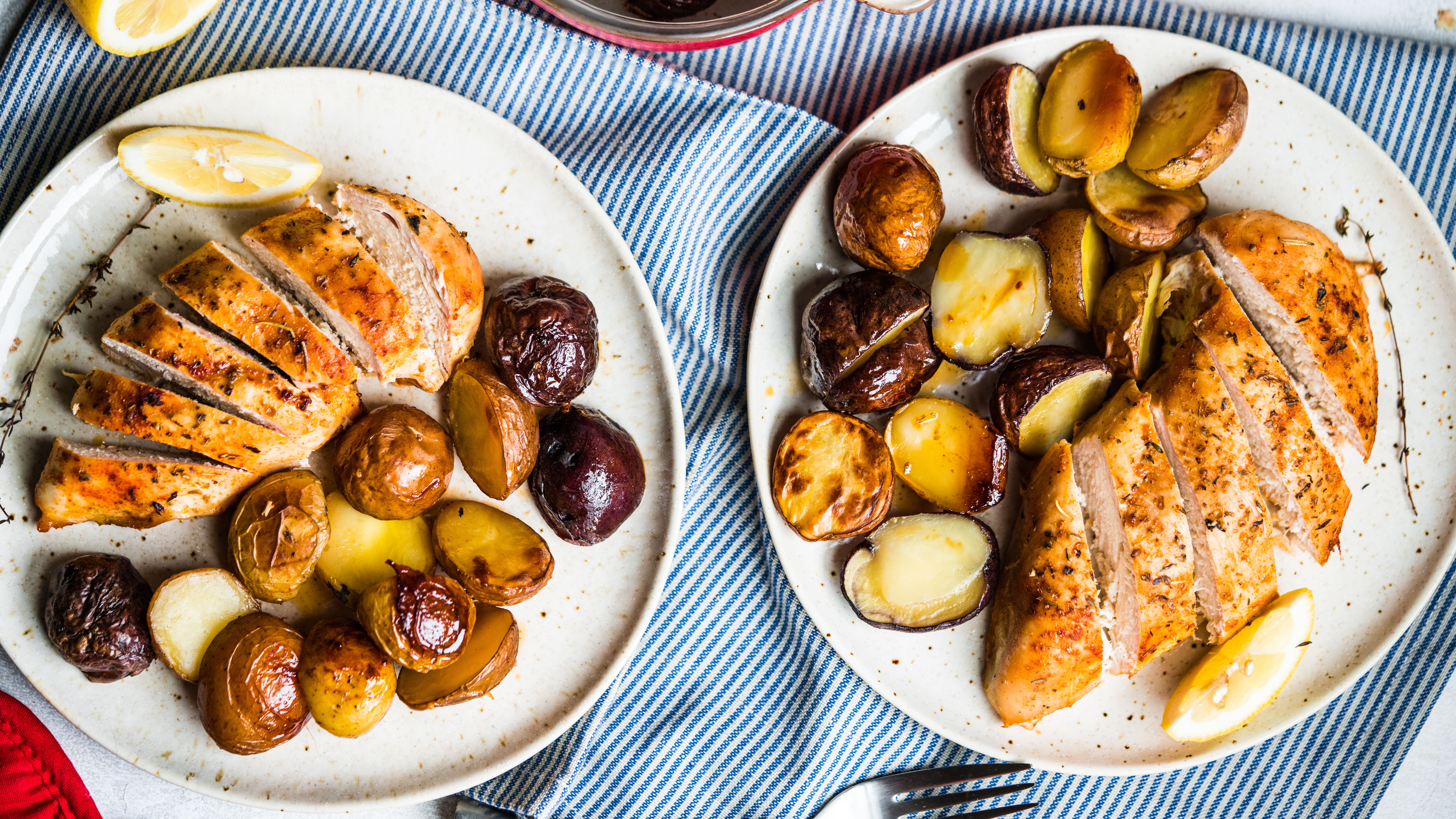 30-MINUTE GARLIC CHICKEN WITH POTATOES