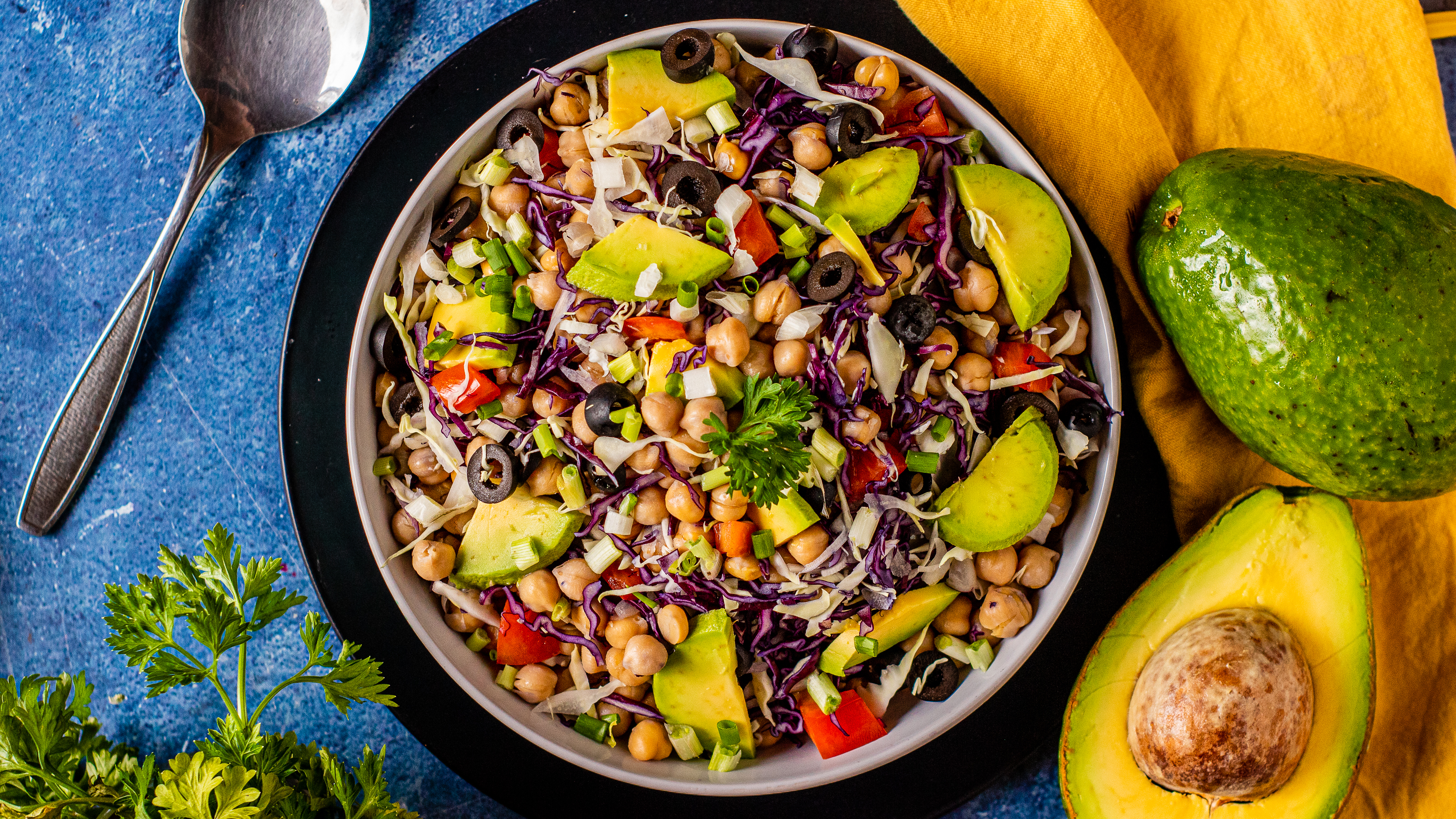 Chickpea, Avocado & Sundried Tomato Salad