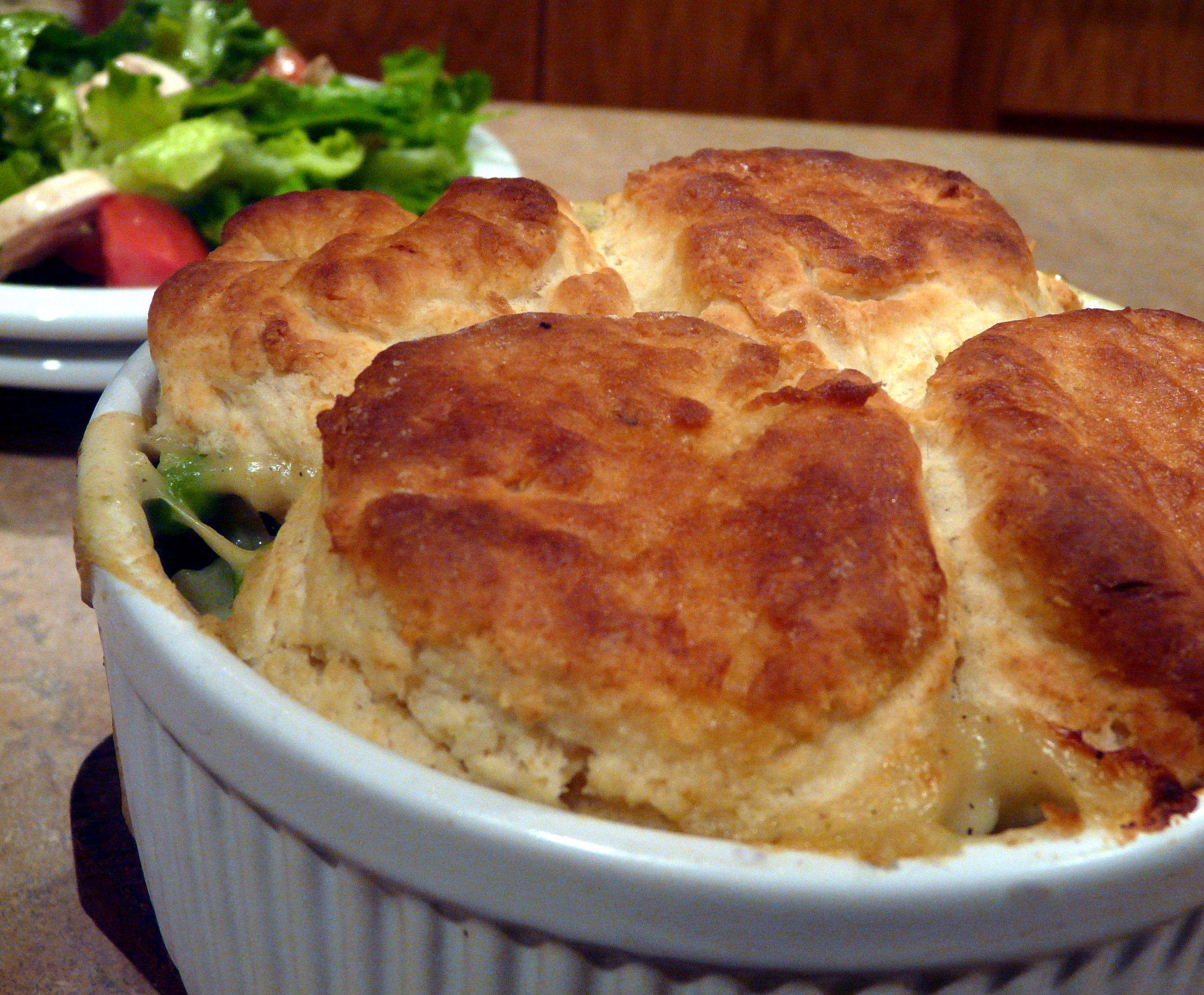 BISCUIT-TOPPED CHICKEN POT PIE