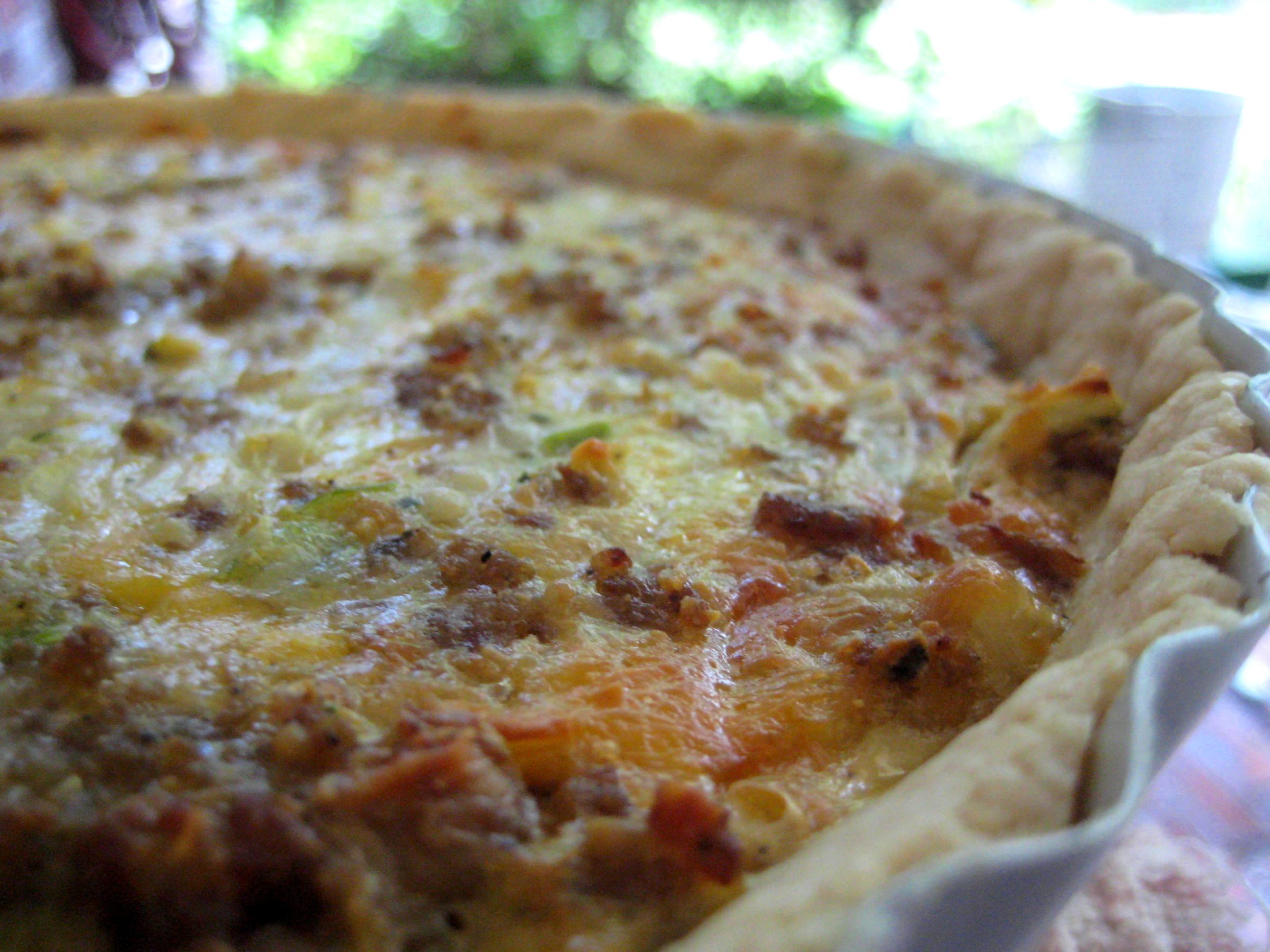 ✵ How To Make CHEESY SAUSAGE QUICHE