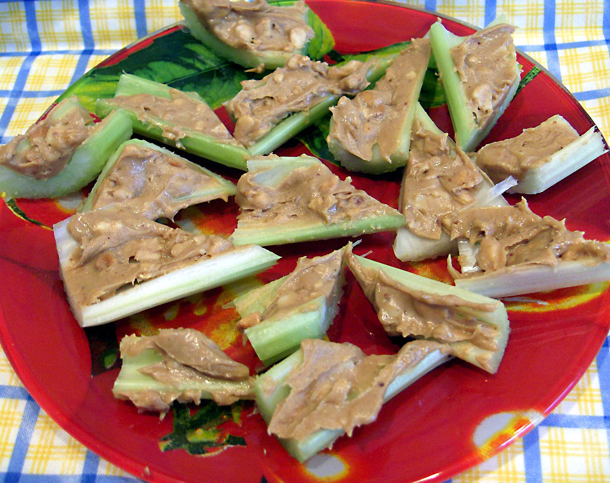 CELERY AND PEANUT BUTTER