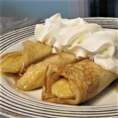 DECADENT BANANA CREPES