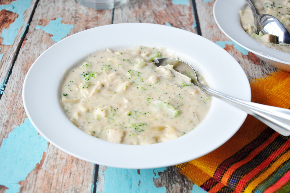 CHICKEN BROCCOLI ALFREDO SOUP