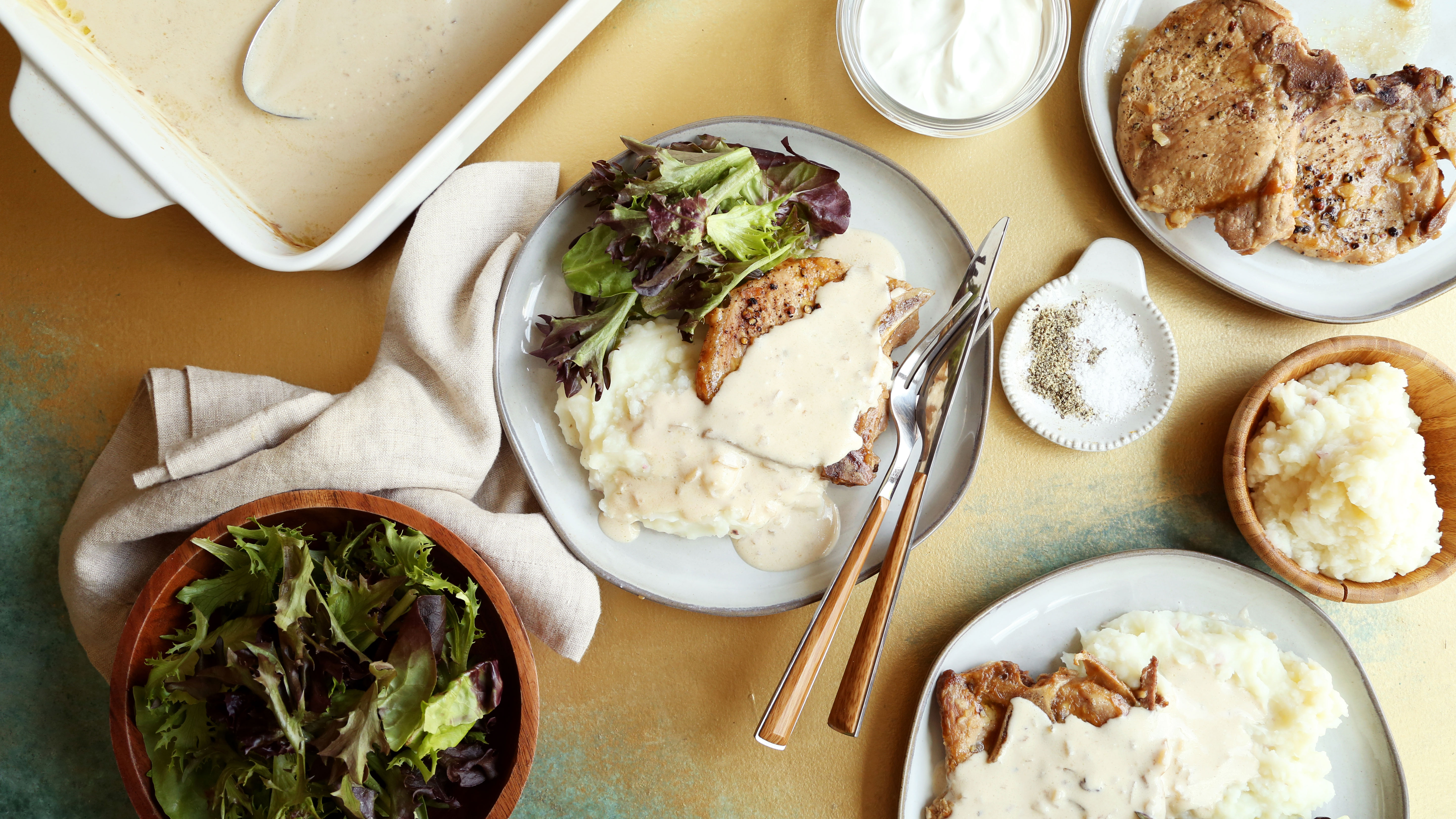 Onion & Sour Cream Pork Chops