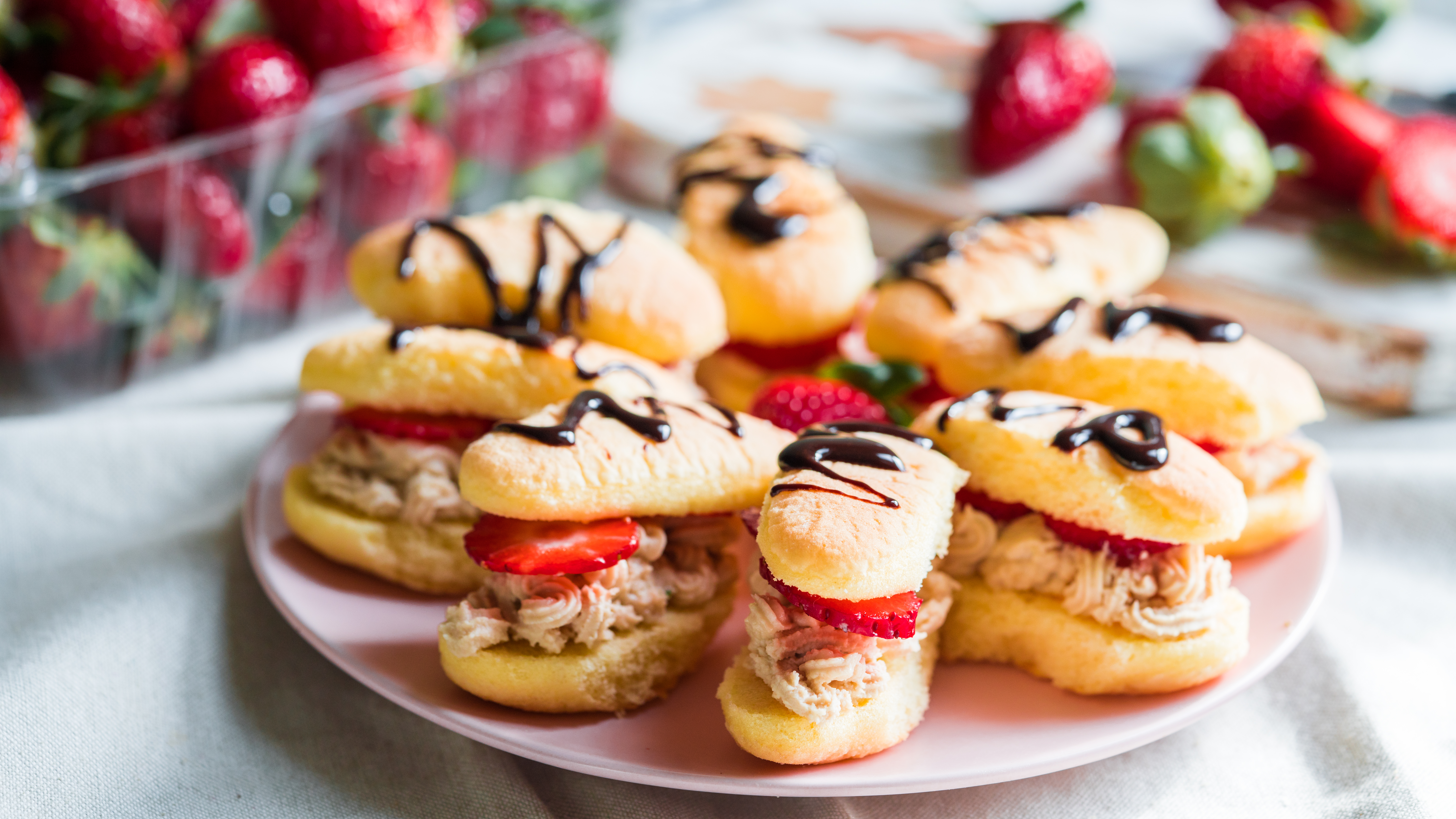 Mini Tiramisu Eclairs