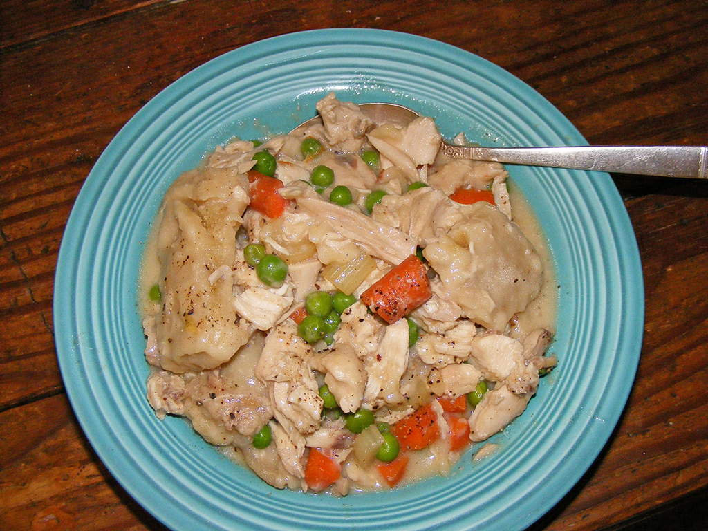 CHICKEN AND DUMPLINGS, SOUTHERN STYLE