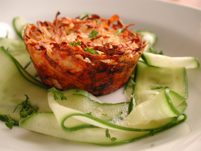 POTATO CUPS IN MUFFIN TINS( IRISH )