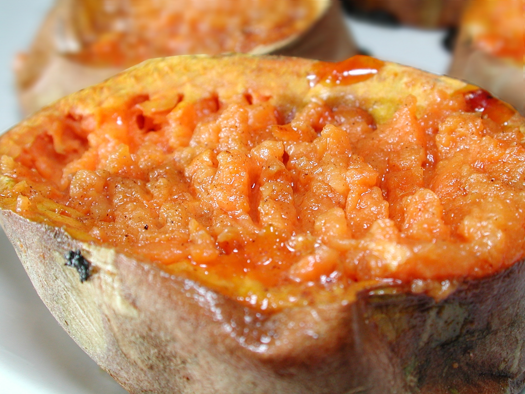 KICKED UP BAKED SWEET POTATOES