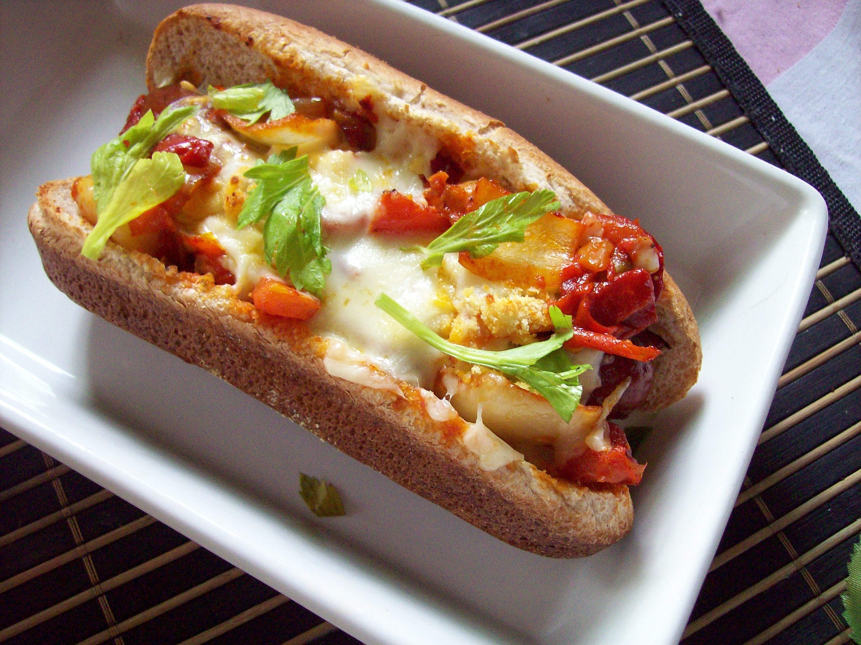 The Italian Hotdog.  Hot dog recipes, Italian hot dog, Italian hot