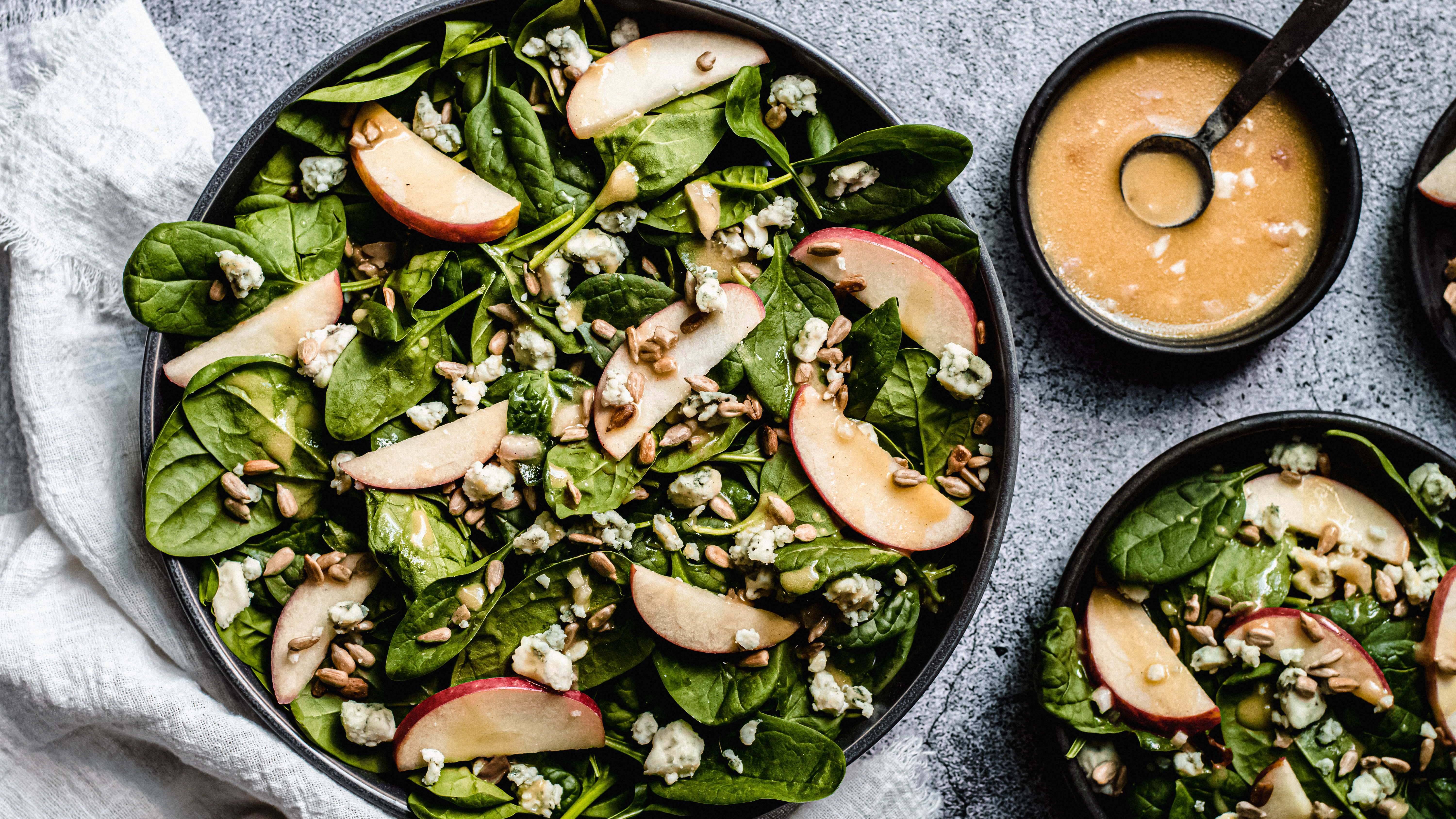 spinach salad dressing with sour cream Spinach Salad With Creamy Dressing