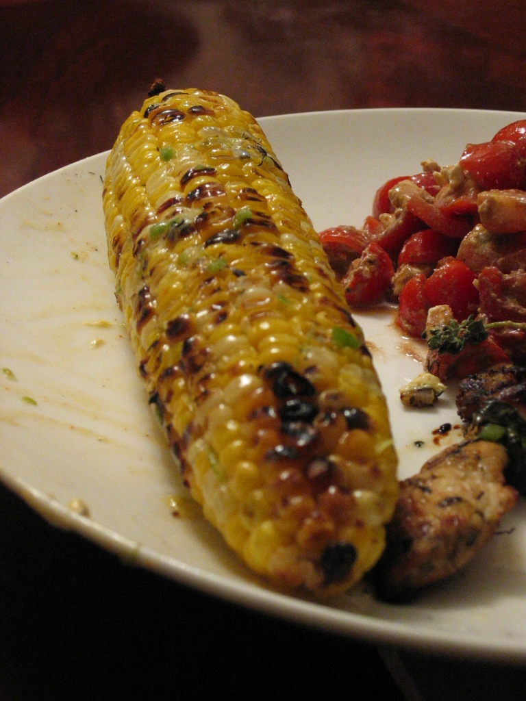 GRILLED CORN WITH CHILI LIME BUTTER