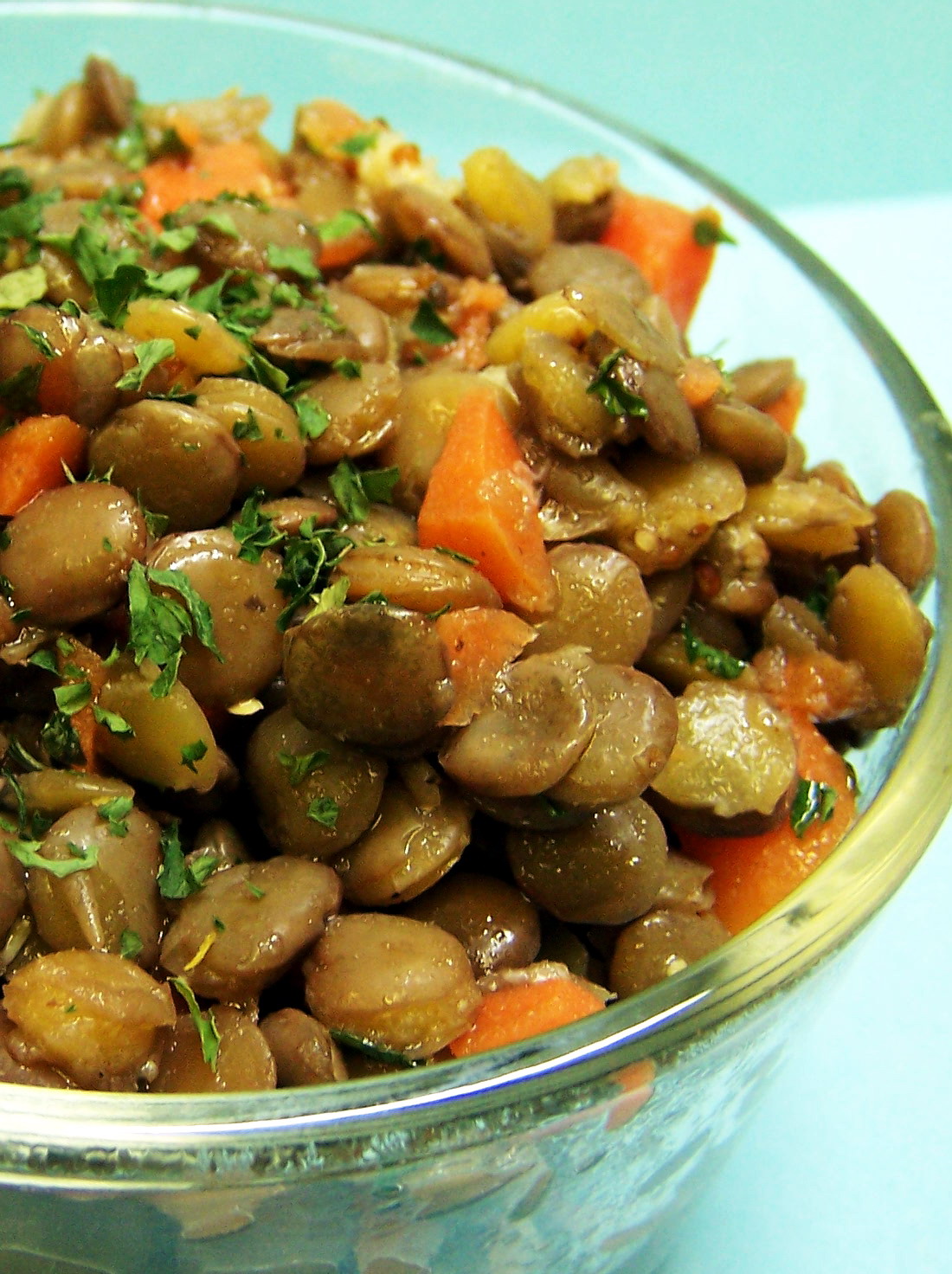 GERMAN LENTIL SALAD (LINSENSALAT)