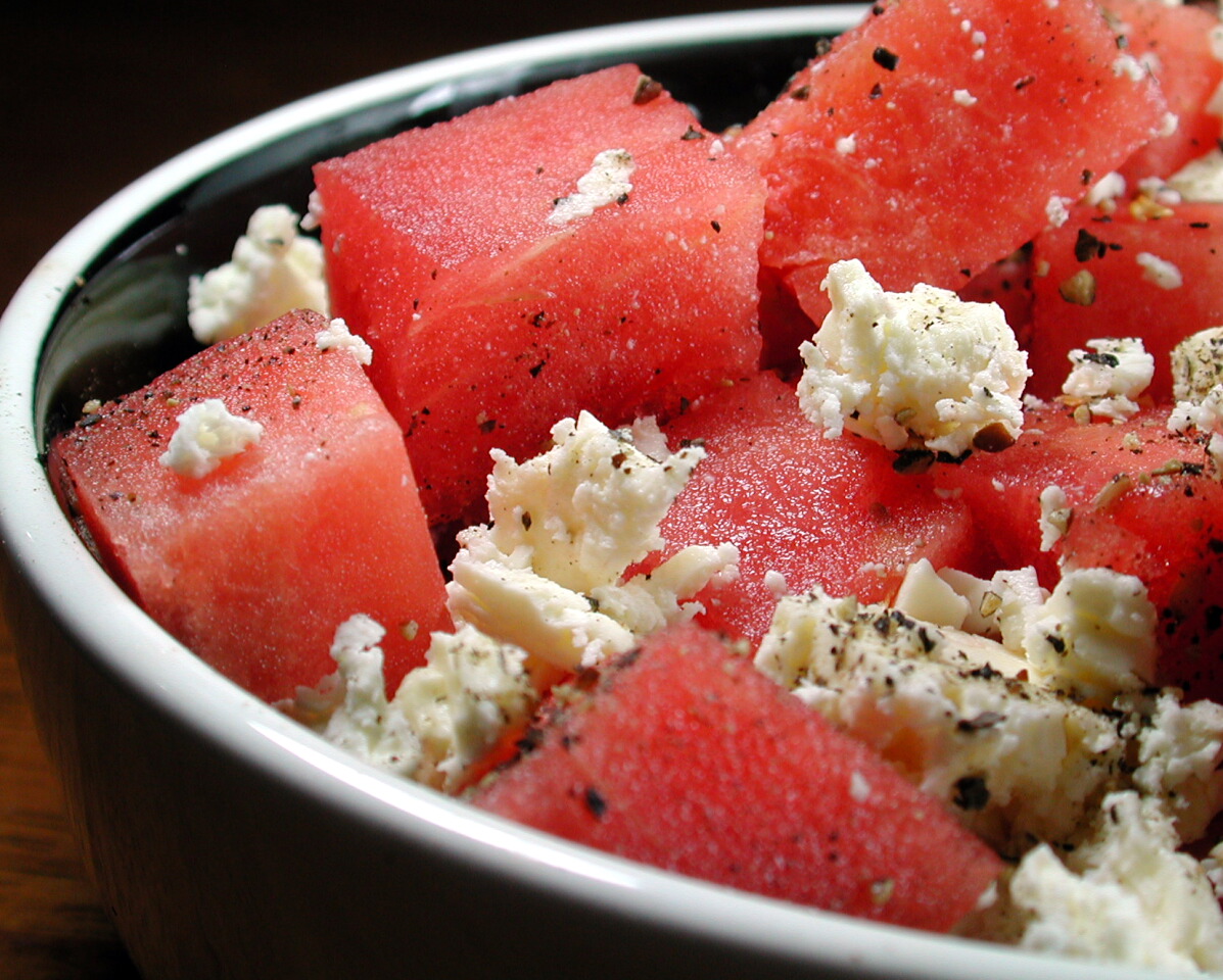 Watermelon Salad Waffle Towel