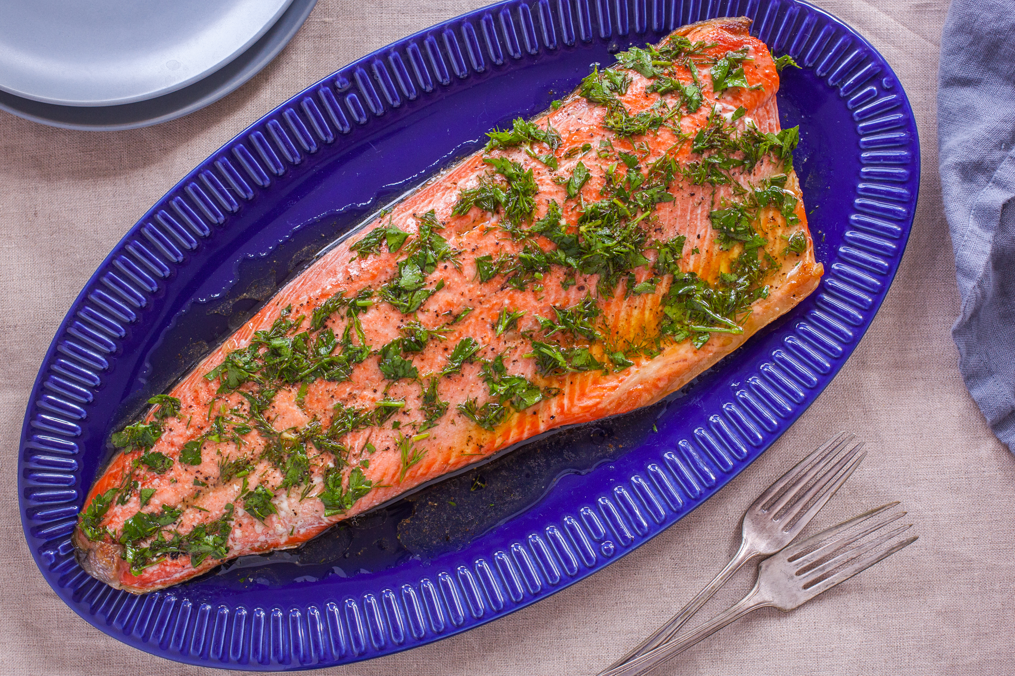 Easy Cedar Plank Salmon