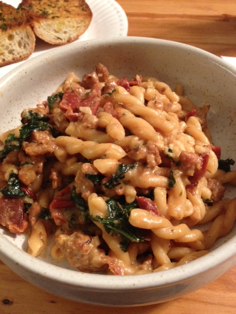 SKILLET PENNE AND SAUSAGE SUPPER