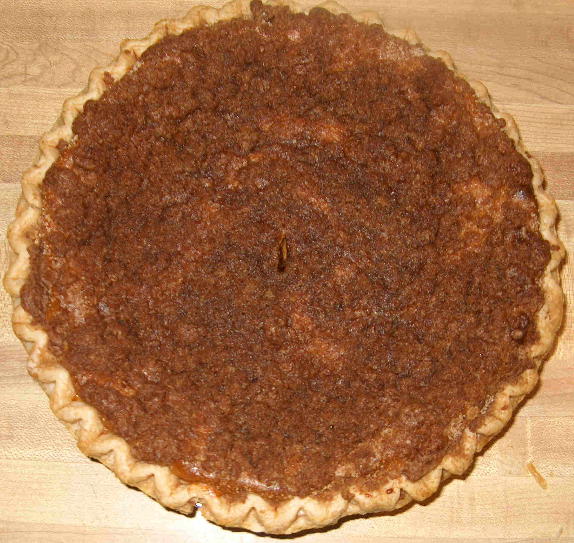 PUMPKIN PIE WITH STREUSEL TOPPING