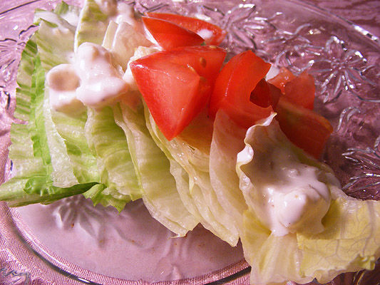 Minted Iceberg Salad with Buttermilk Dressing – Ruth Pretty Catering