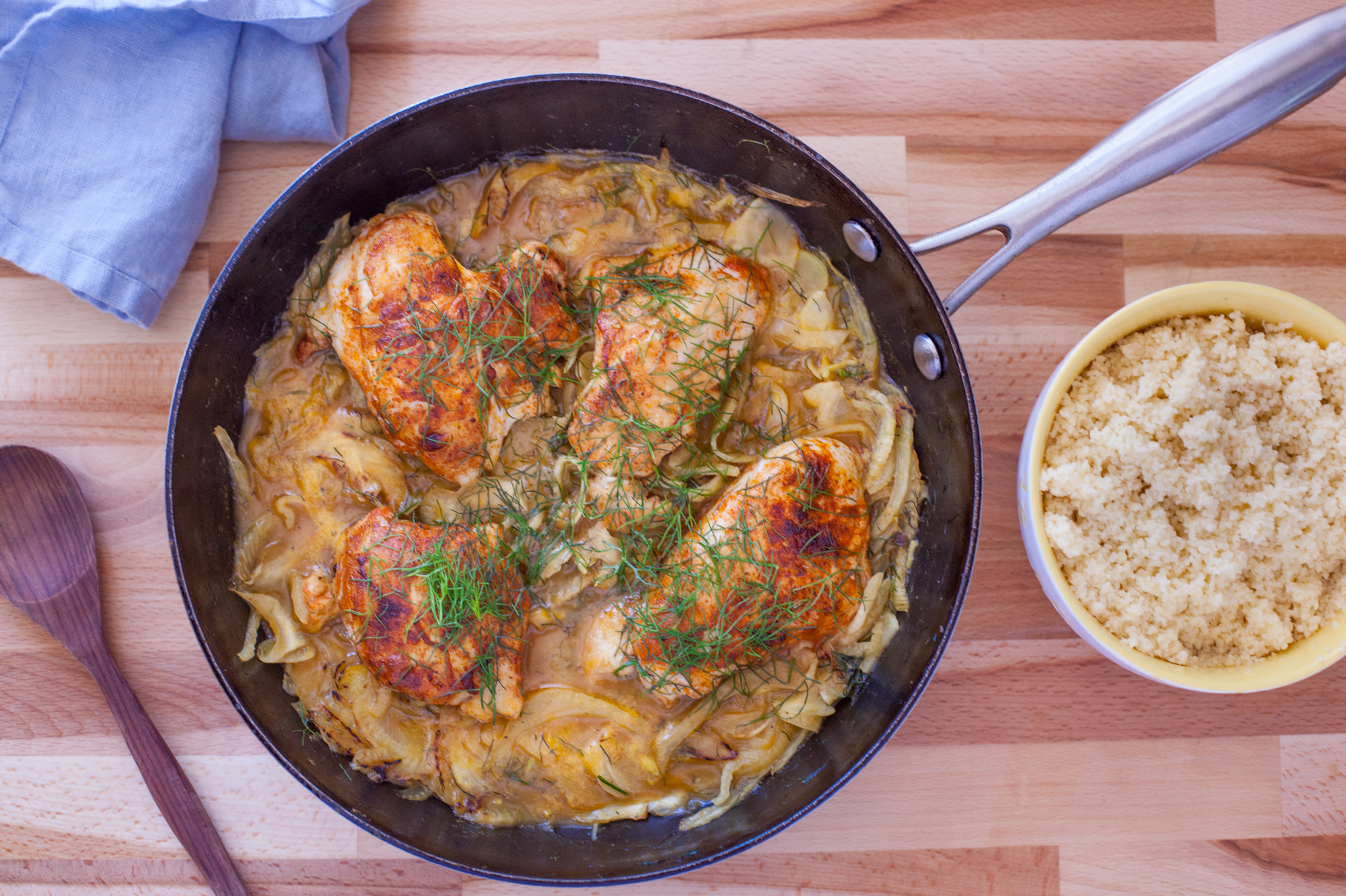 MOROCCAN SPICED CHICKEN AND FENNEL