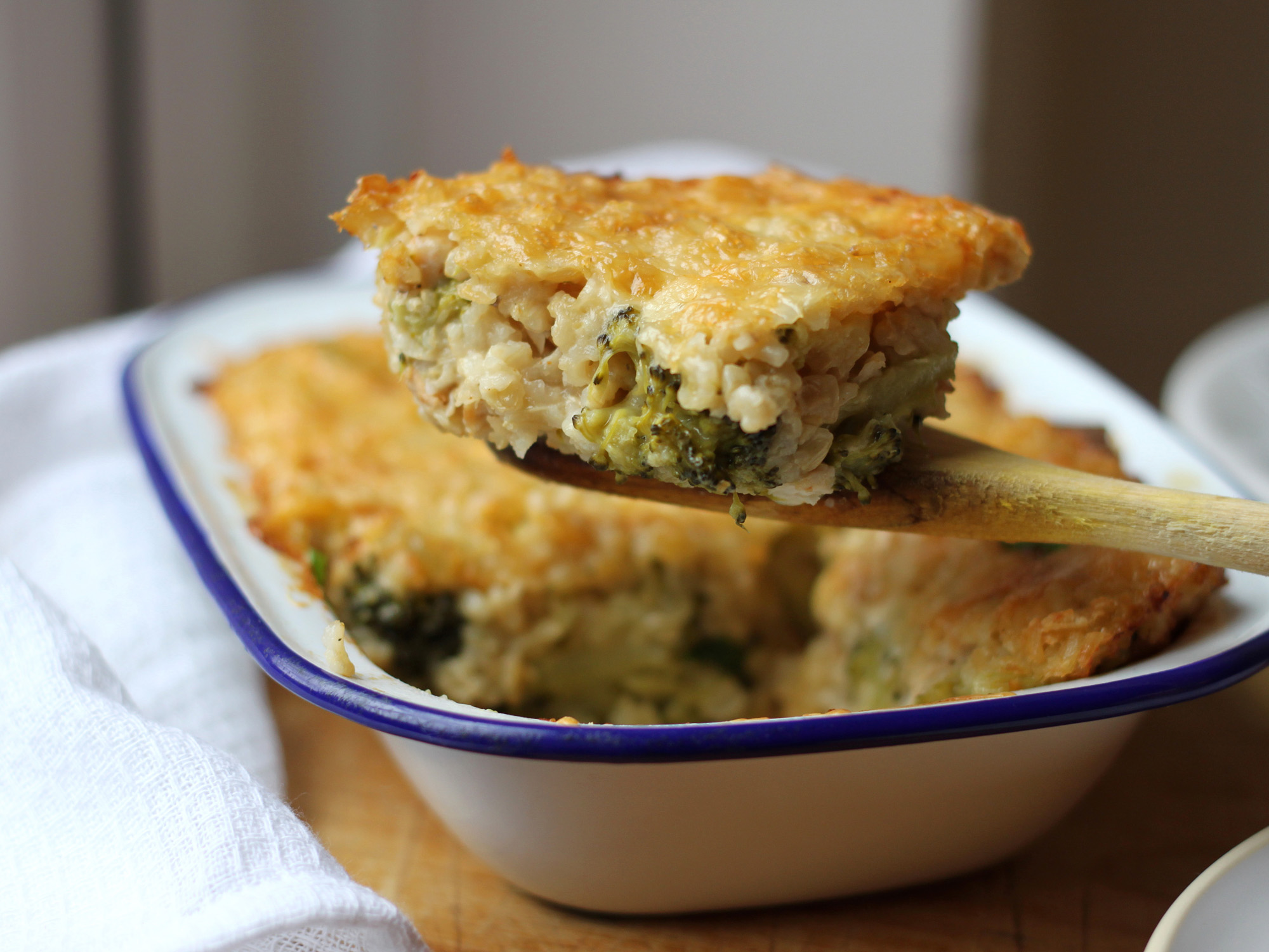 CHICKEN, RICE, BROCCOLI & CHEESE CASSEROLE