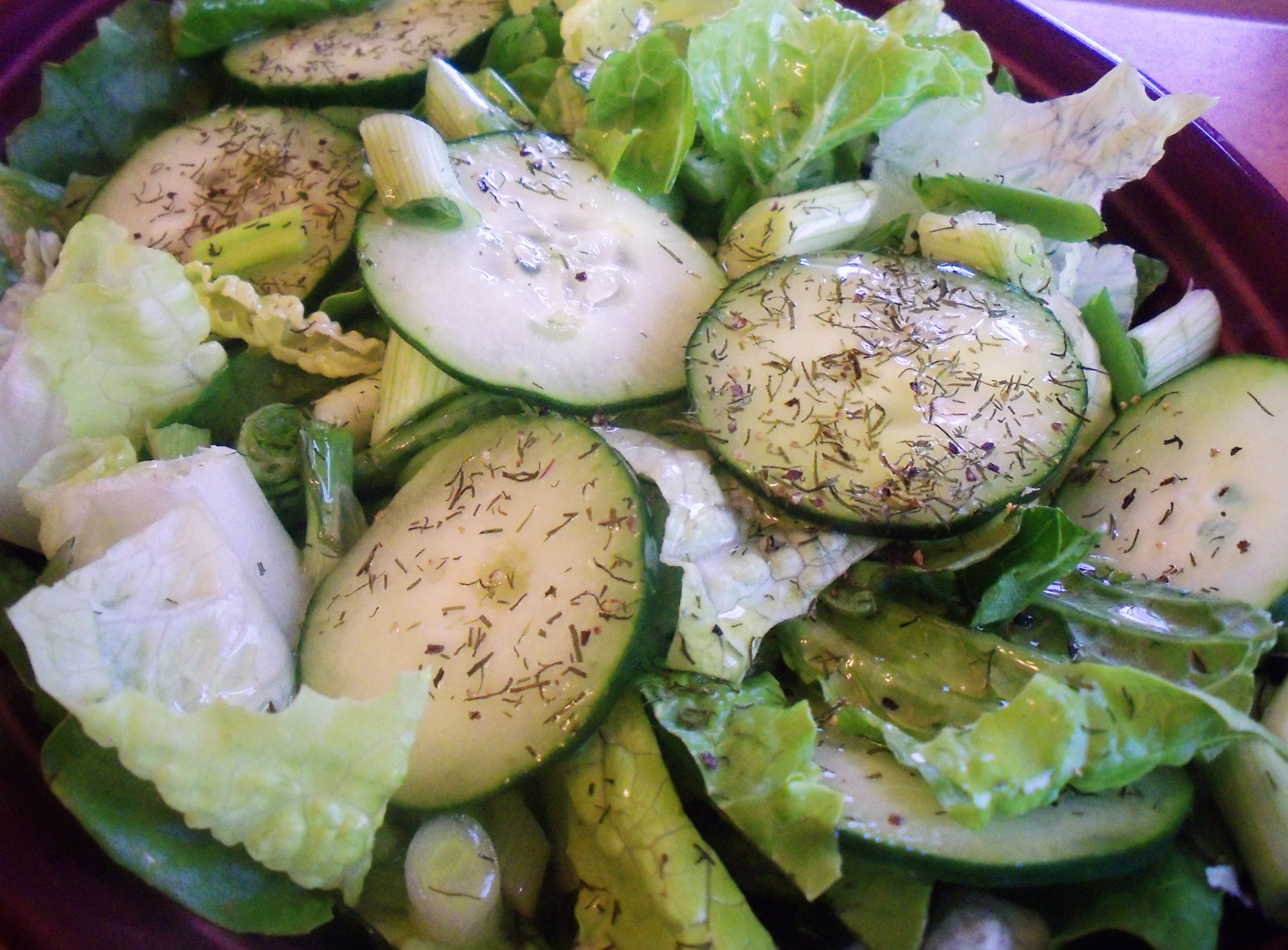 Maroulosalata (Greek Lettuce Salad) - Hungry Happens