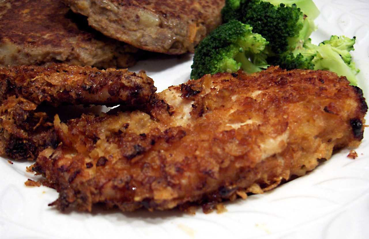 OVEN-FRIED CORNFLAKE CHICKEN