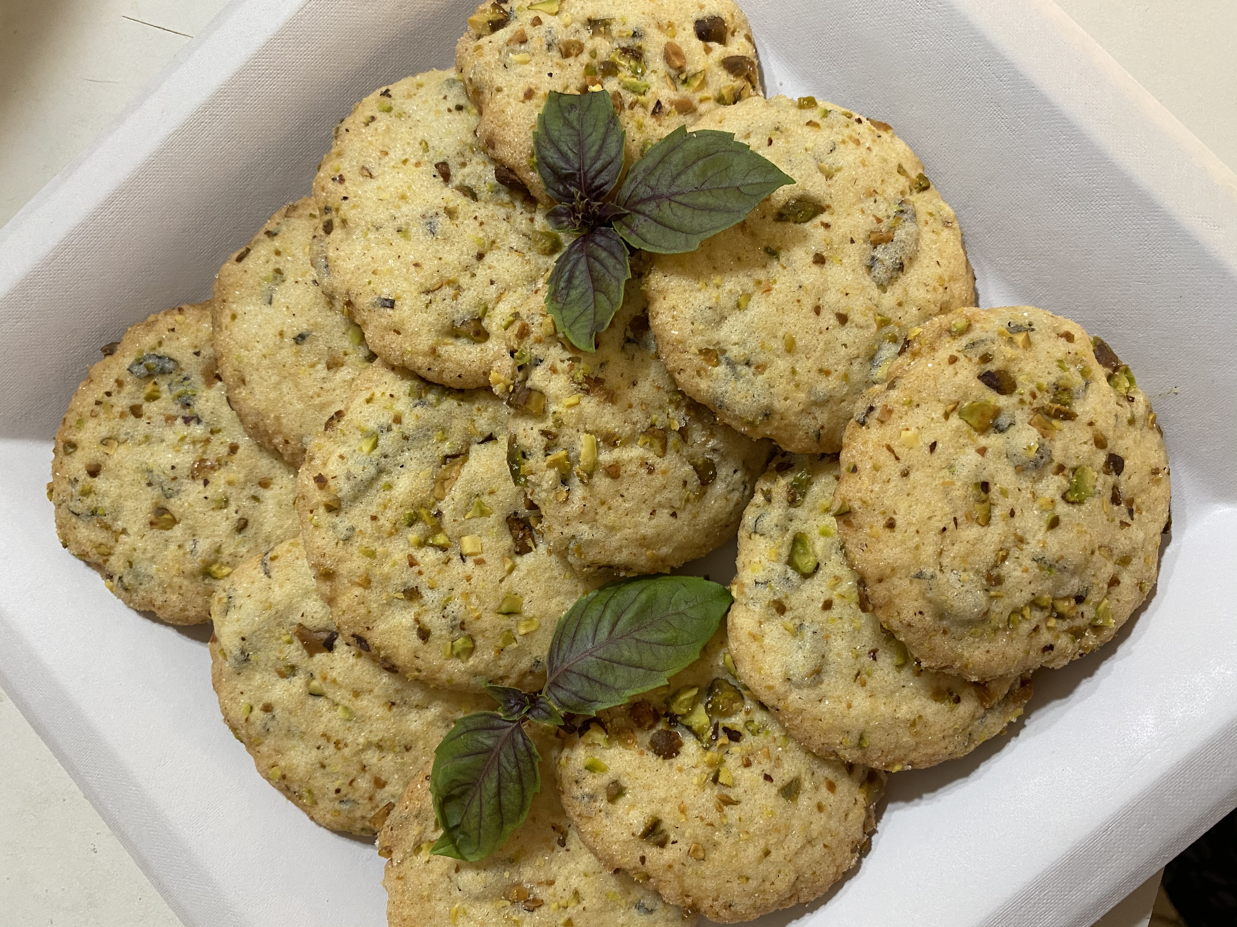 Basil Orange Cookies