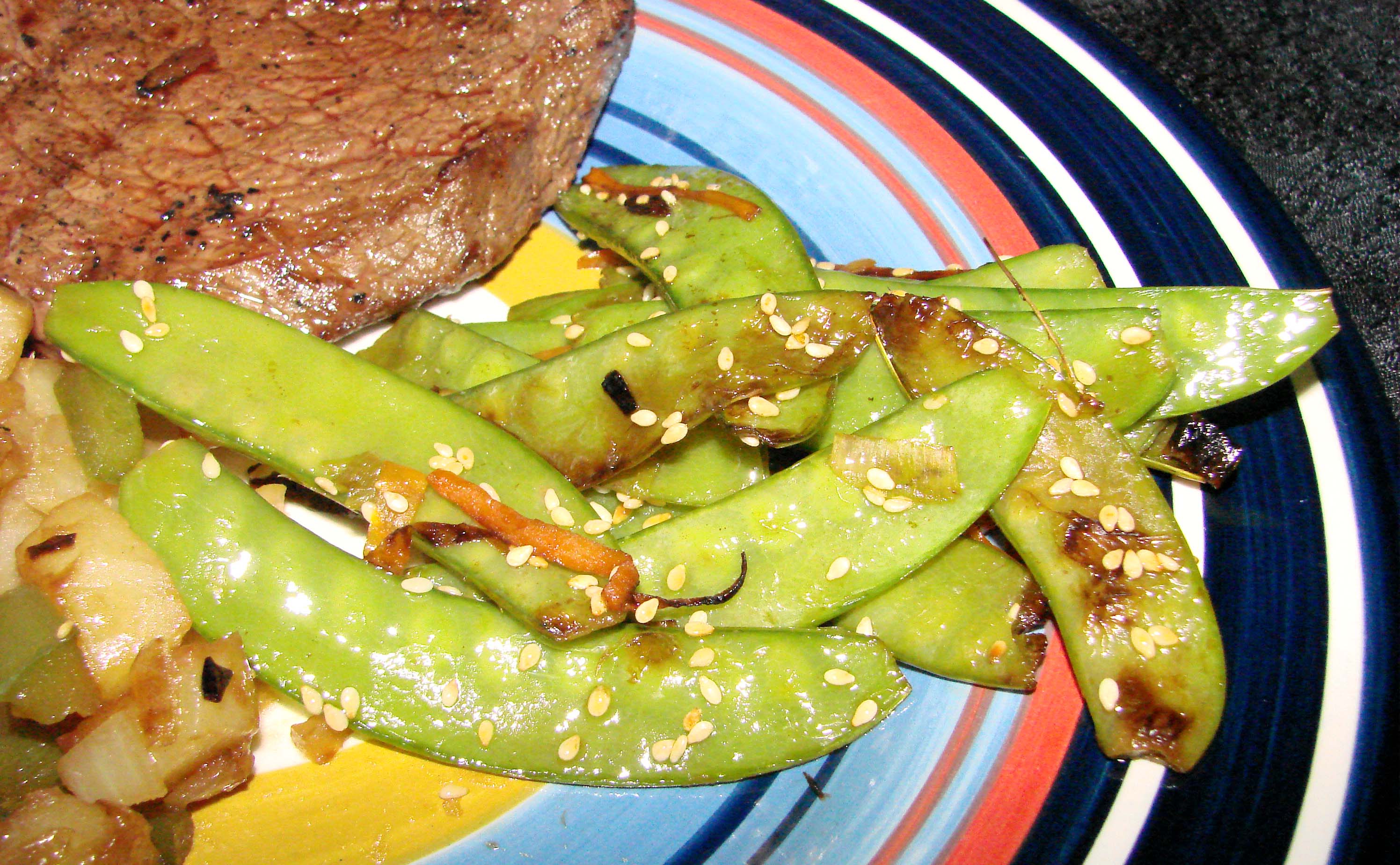 SESAME SNOW PEAS