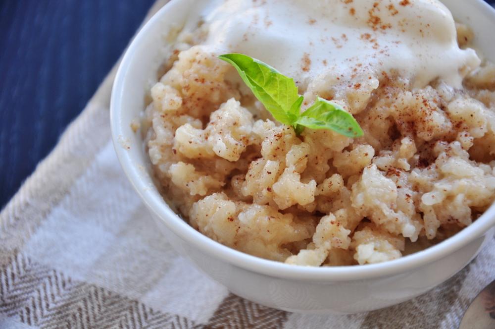 OLD FASHIONED SLOW COOKER RICE PUDDING